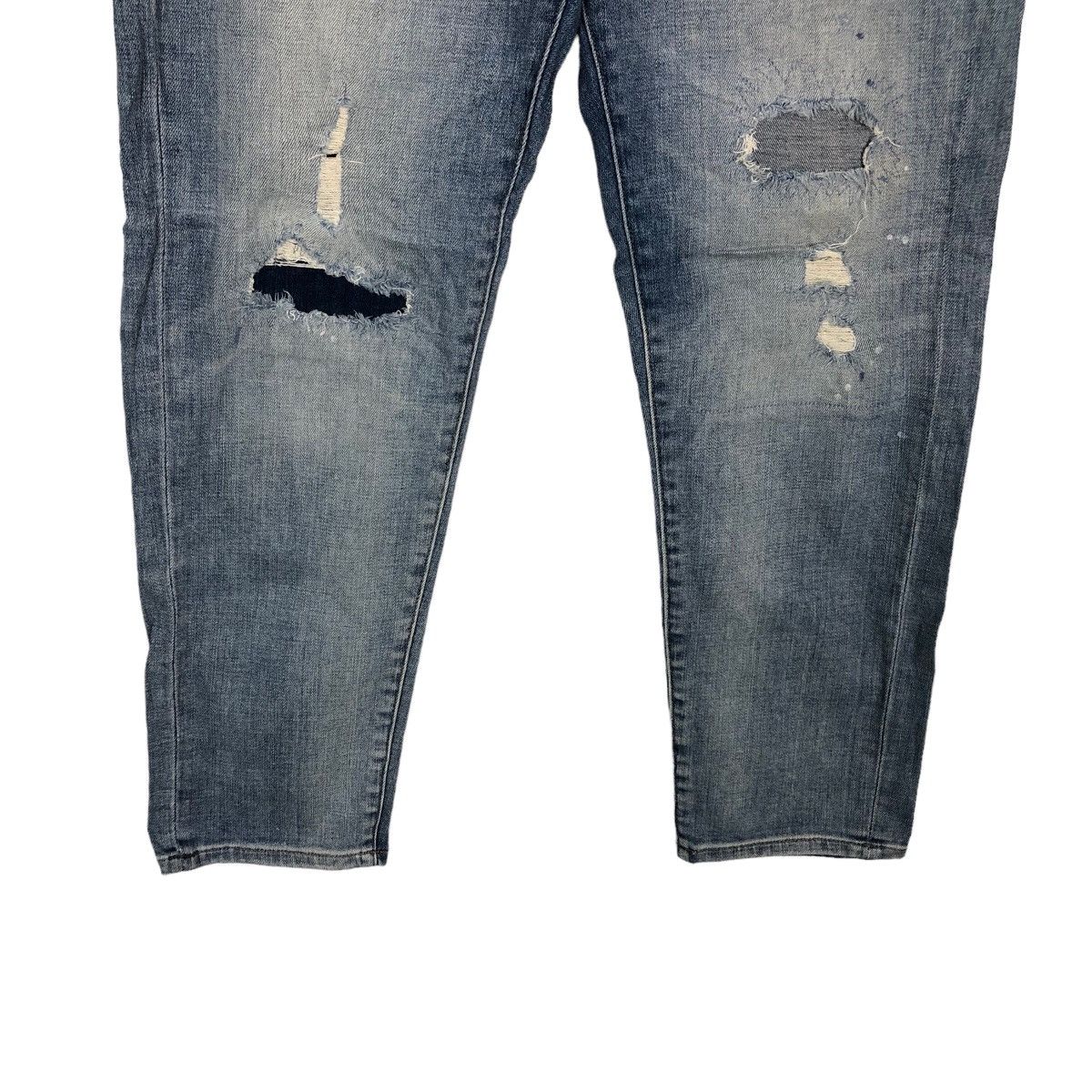 Japanese Brand 🔥RARE STRAIGHT CUT DISTRESSED DENIM JEANS UNIQLO JAPAN Size US 30 / EU 46 - 3 Thumbnail
