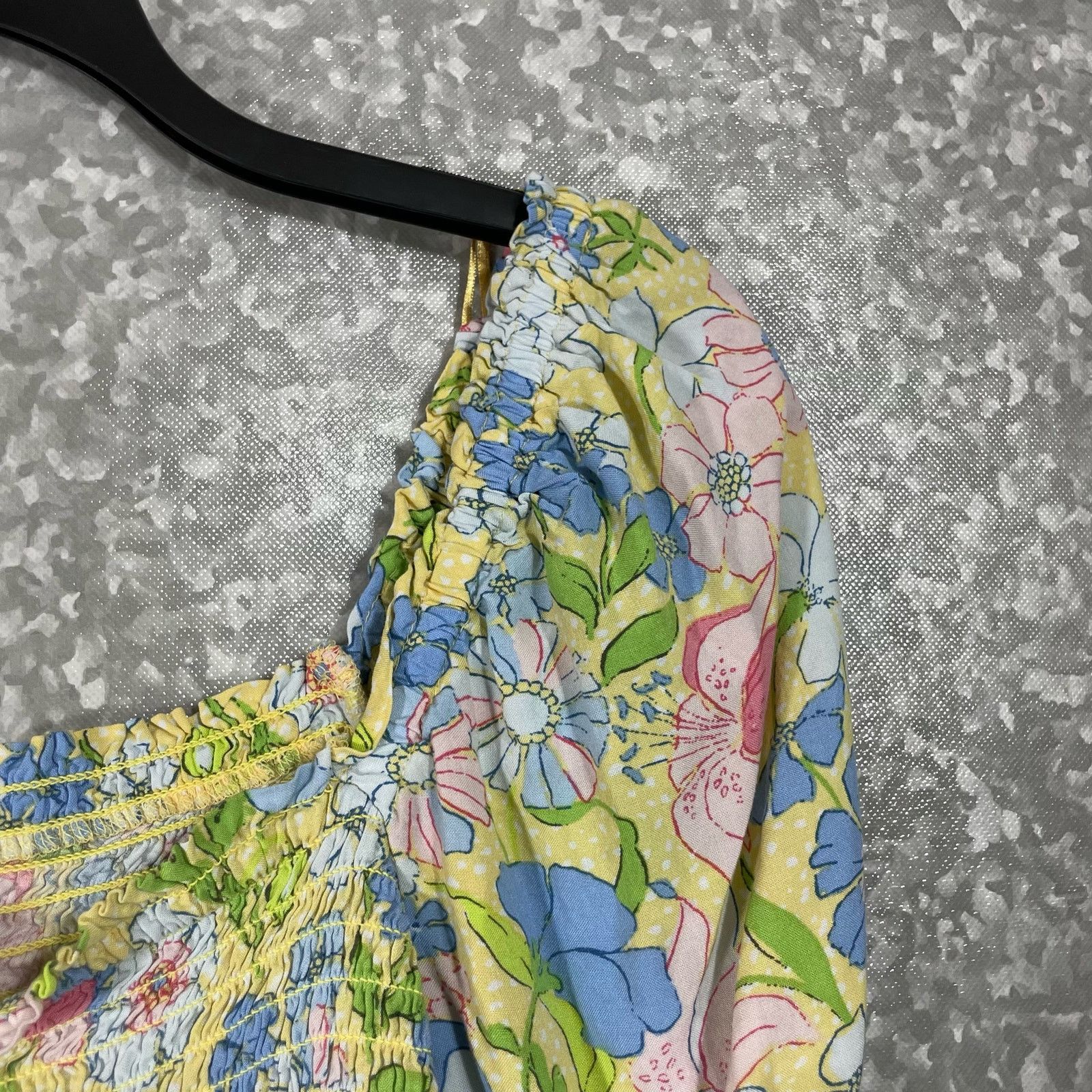 Bar III Bar III Floral Coquette Off The Shoulder Crop Top - Size XL Size XL / US 12-14 / IT 48-50 - 3 Thumbnail