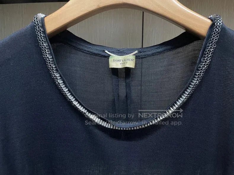 Saint Laurent Paris Saint Laurent Silk Short Sleeve Top. Size US S / EU 44-46 / 1 - 2 Thumbnail