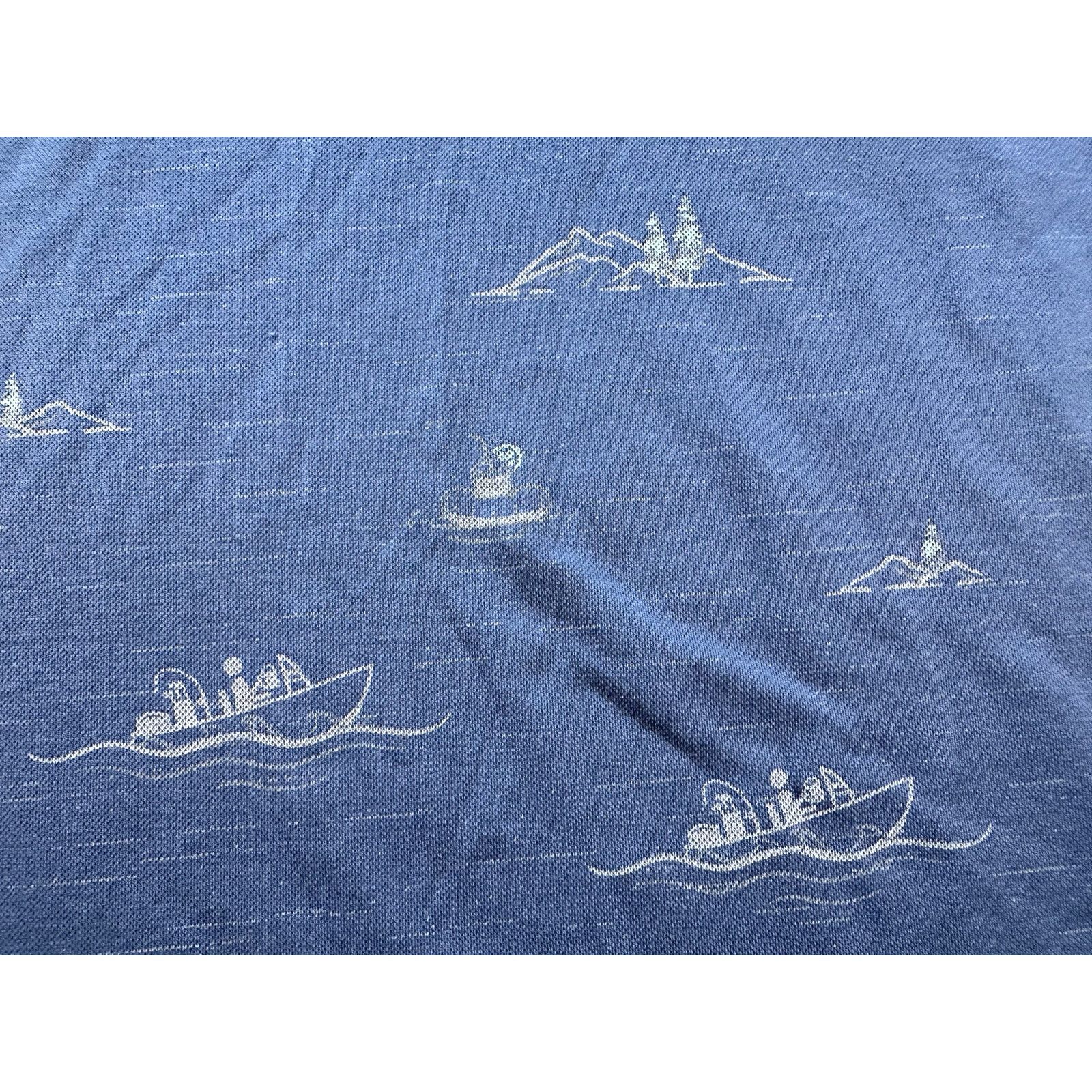 TravisMathew Travis Mathew Boats Buoy Polo Shirt Mens XL Blue Cotton Poly Size US XL / EU 56 / 4 - 7 Thumbnail