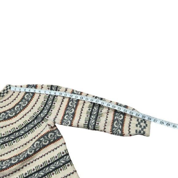 Handmade VTG Handmade in Norway Wool Cardigan Nordic Fair Isle Sweate Size M / US 6-8 / IT 42-44 - 11 Thumbnail