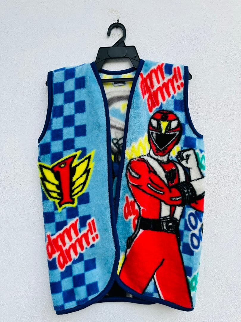 Japanese Brand Vintage Bandai Pawer Rangers Custume Full Print Vest Size US M / EU 48-50 / 2 - 1 Thumbnail