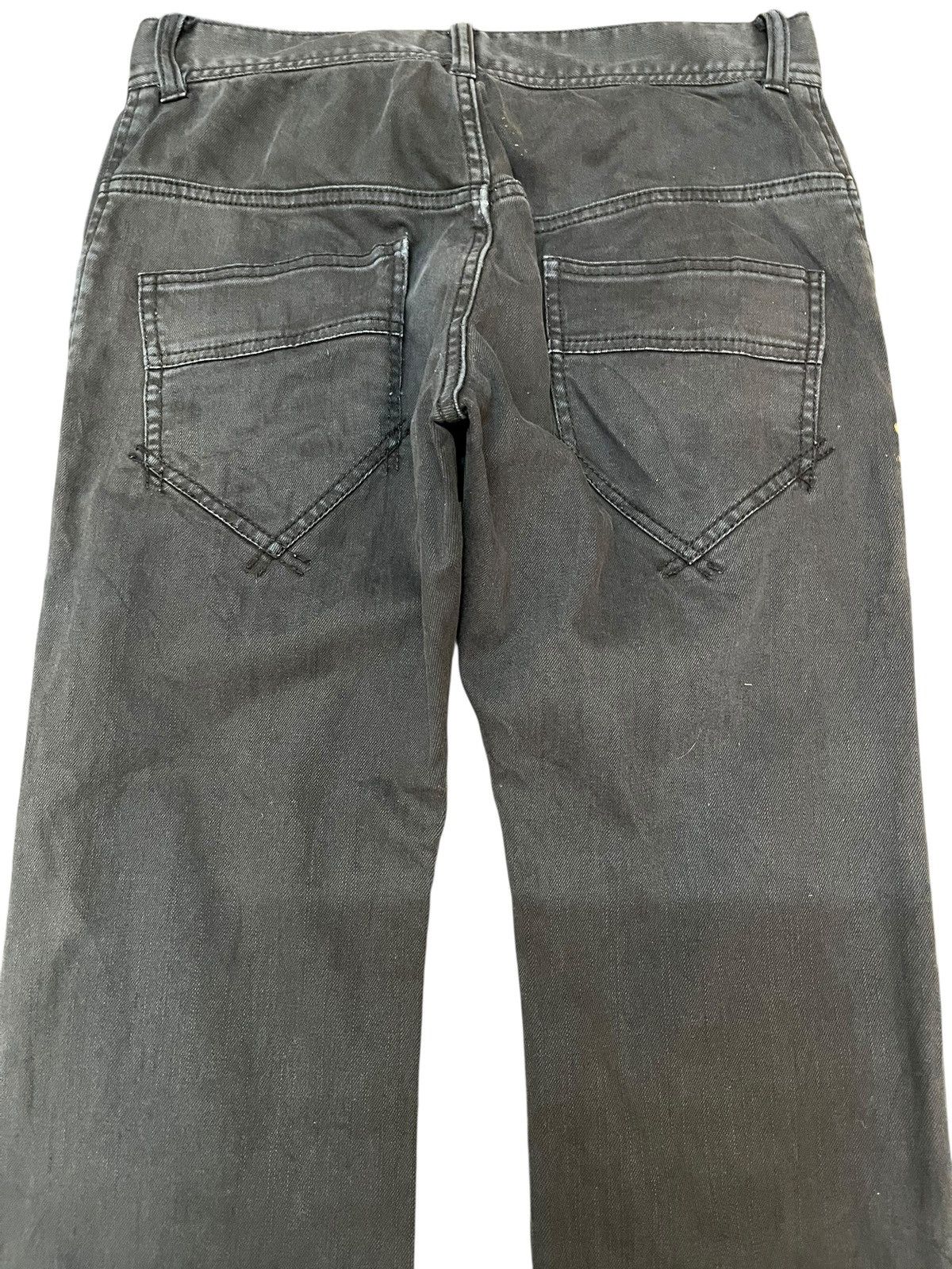 RAGEBLUE × Vintage Vintage Rageblue Dark Black Zipper Detail Punk Denim Size US 30 / EU 46 - 9 Thumbnail