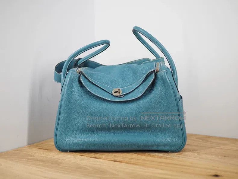 Hermes Hermes Cowboy blue silver button outer stitched frame Size ONE SIZE - 1 Thumbnail