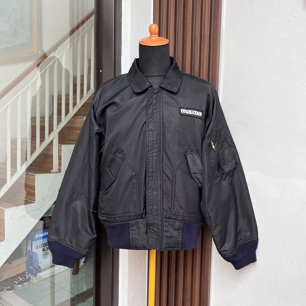 Vintage 90s Mazda Bomber Jacket Big Logo