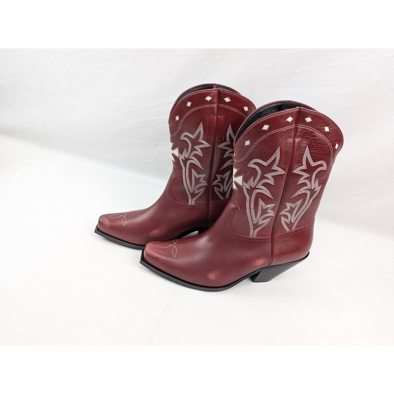 Enfants Riches Deprimes o1rshd1 Swiss Cowboy Boots Cow Glazed in Vintage Red/Cream Size US 12 / EU 45 - 15 Thumbnail
