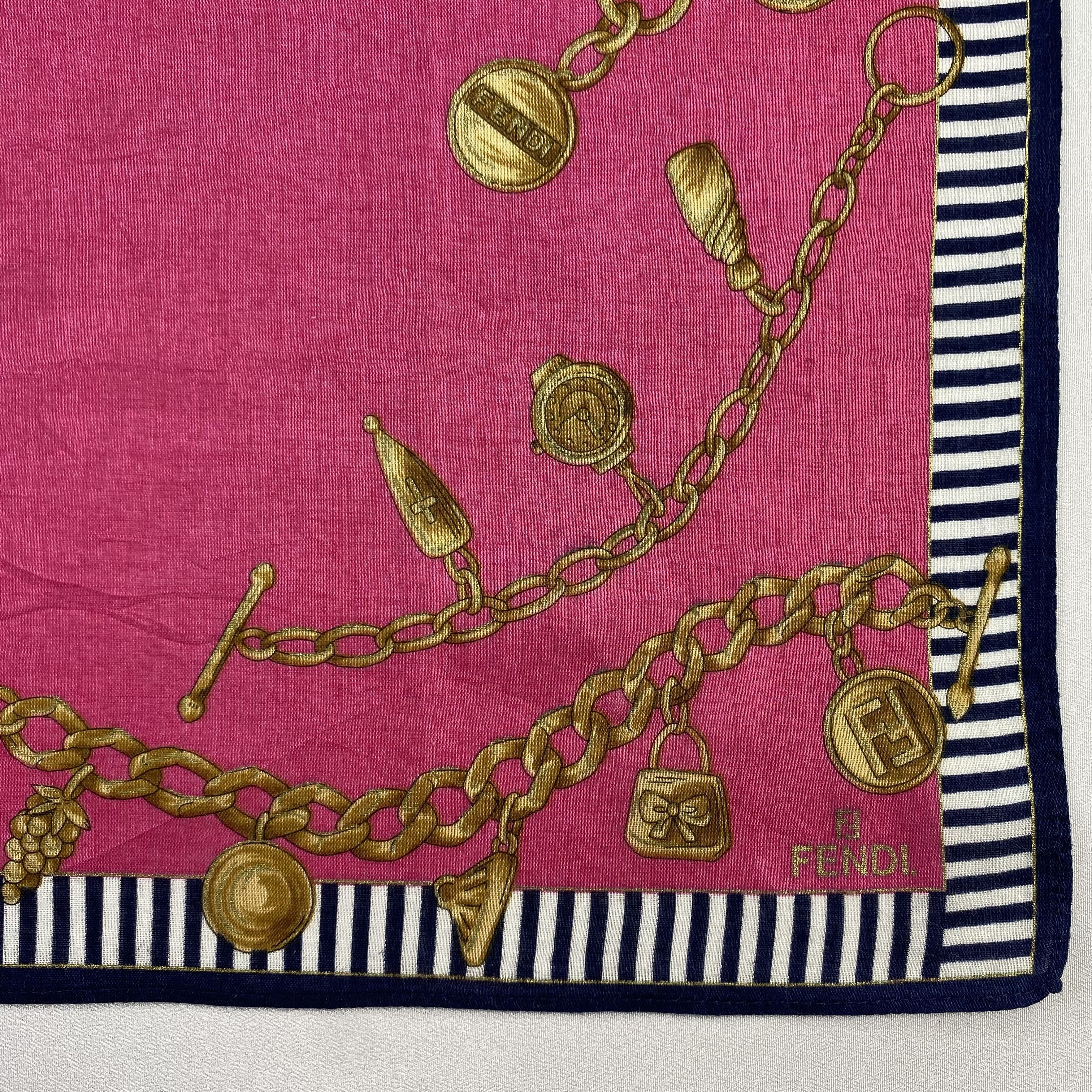 Vintage Fendi Handkerchief / Neckerchief / Bandana-P751 Size ONE SIZE - 3 Thumbnail