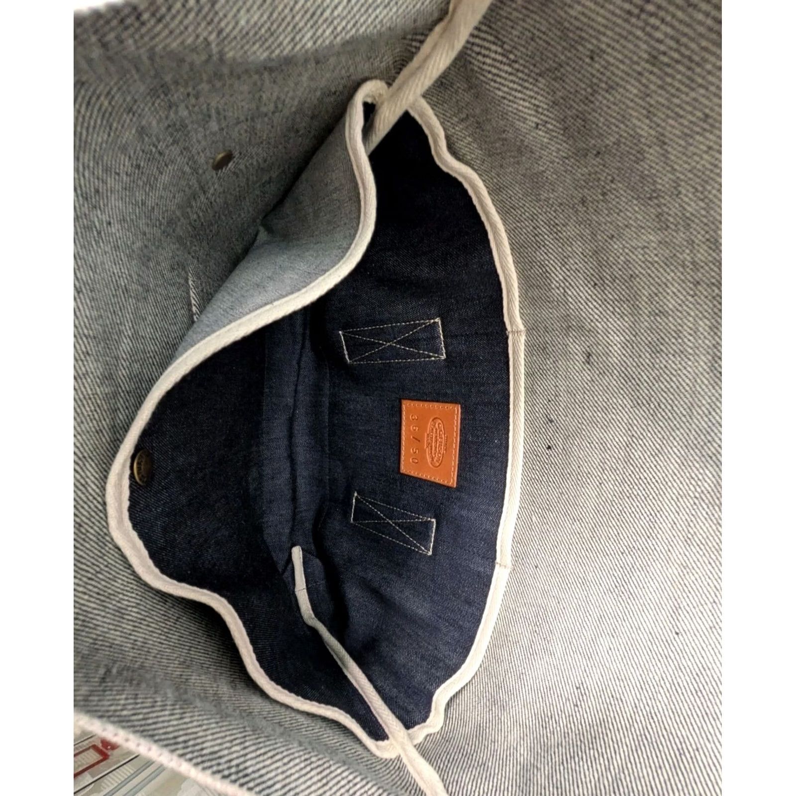 Filson Filson Tote Bag Denim Compact Tool Bag NWT Limited Edition USA Made Unisex Adults Medium Blue Canvas Twill Leather Strap Pockets Inner Size ONE SIZE - 7 Thumbnail