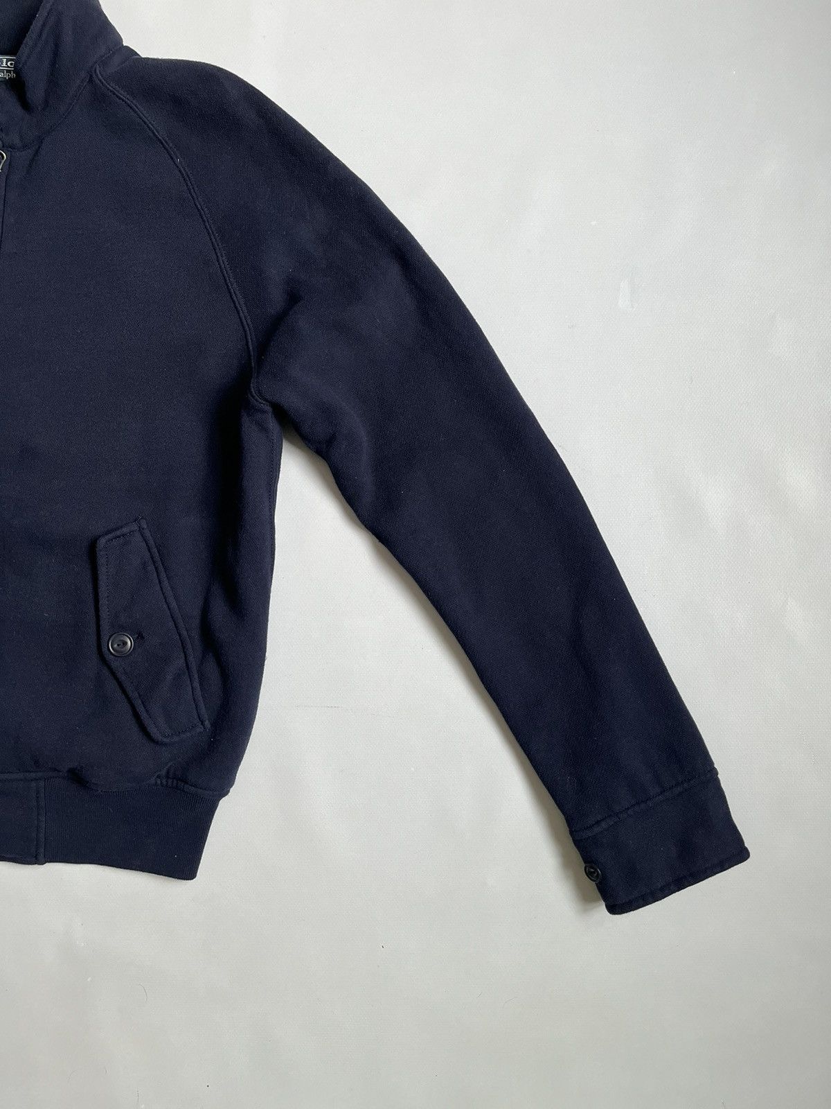 Polo Ralph Lauren Vintage 90s Polo Ralph Lauren Blue Cotton Bomber Sweatshirt Size US M / EU 48-50 / 2 - 11 Thumbnail