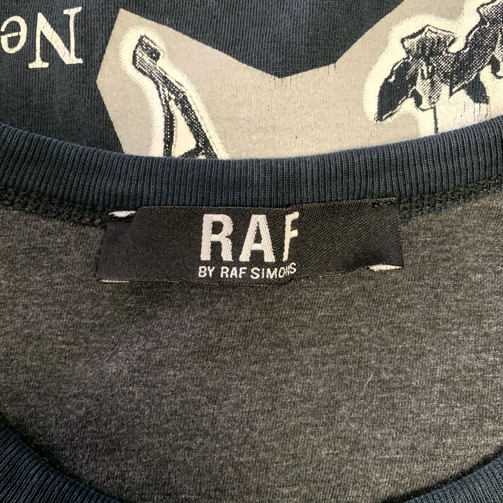 Raf Simons RAF by RAF SIMONS Tank Top Navy White Graphic Cotton Lined Size S Men Size US S / EU 44-46 / 1 - 5 Thumbnail