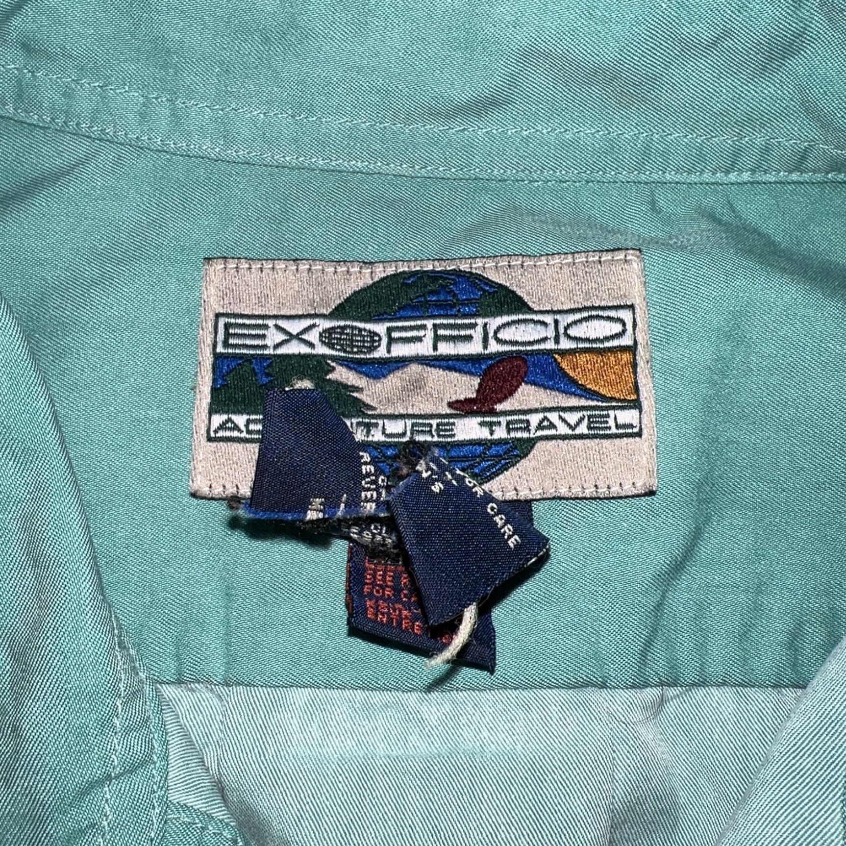 ExOfficio Exofficio Adventure Travel Green Button Fishing Shirt Mens Size L Size US L / EU 52-54 / 3 - 3 Thumbnail