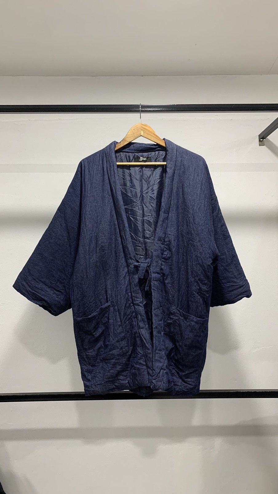 Japanese Brand Yoichi Denim Kimono Quilted Puffer Kapital Size US L / EU 52-54 / 3 - 1 Thumbnail