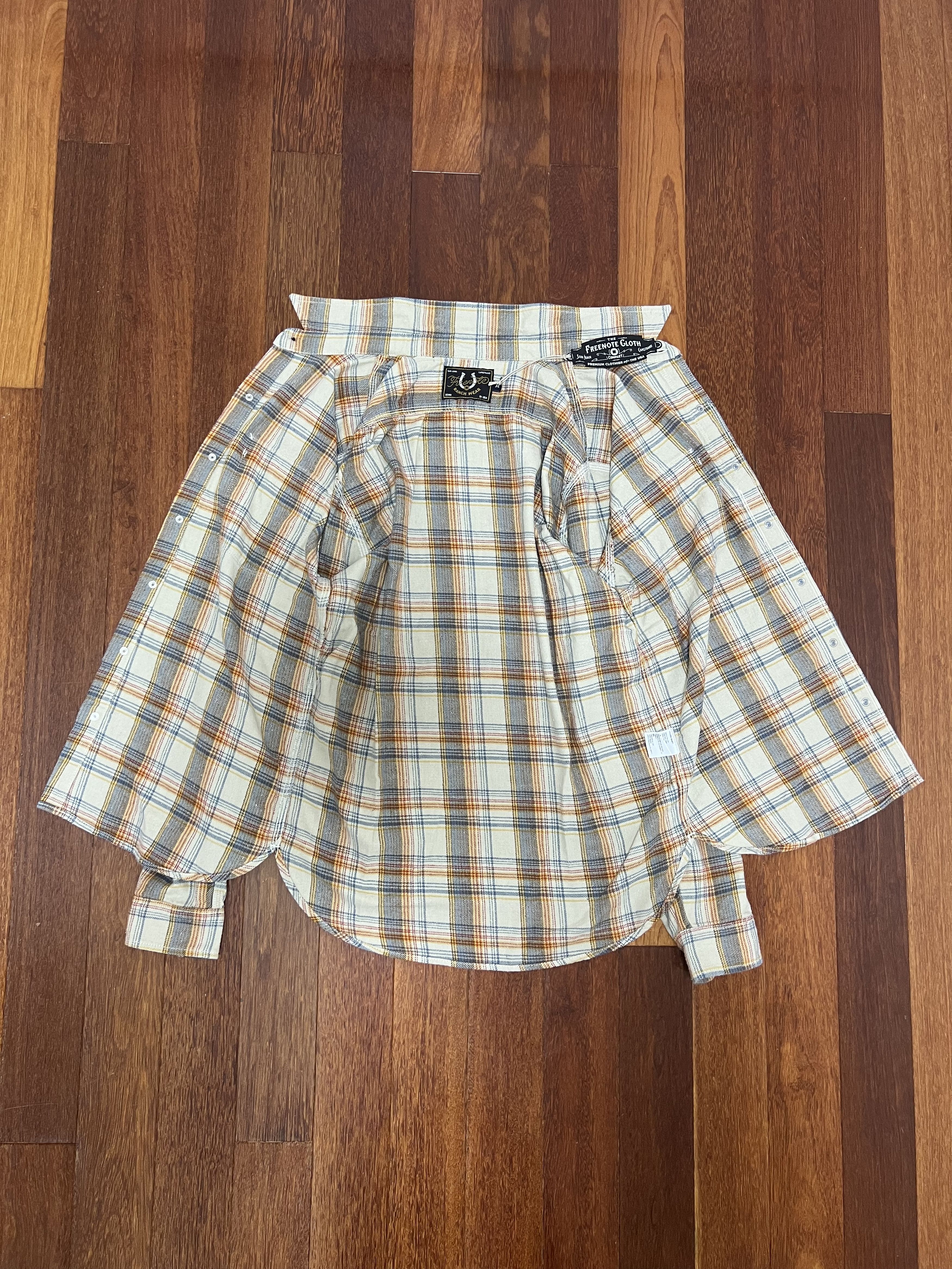 Freenote Cloth 💚 Freenote Cloth Lancaster Cream Shadow Plaid Medium NEW Size US M / EU 48-50 / 2 - 8 Thumbnail