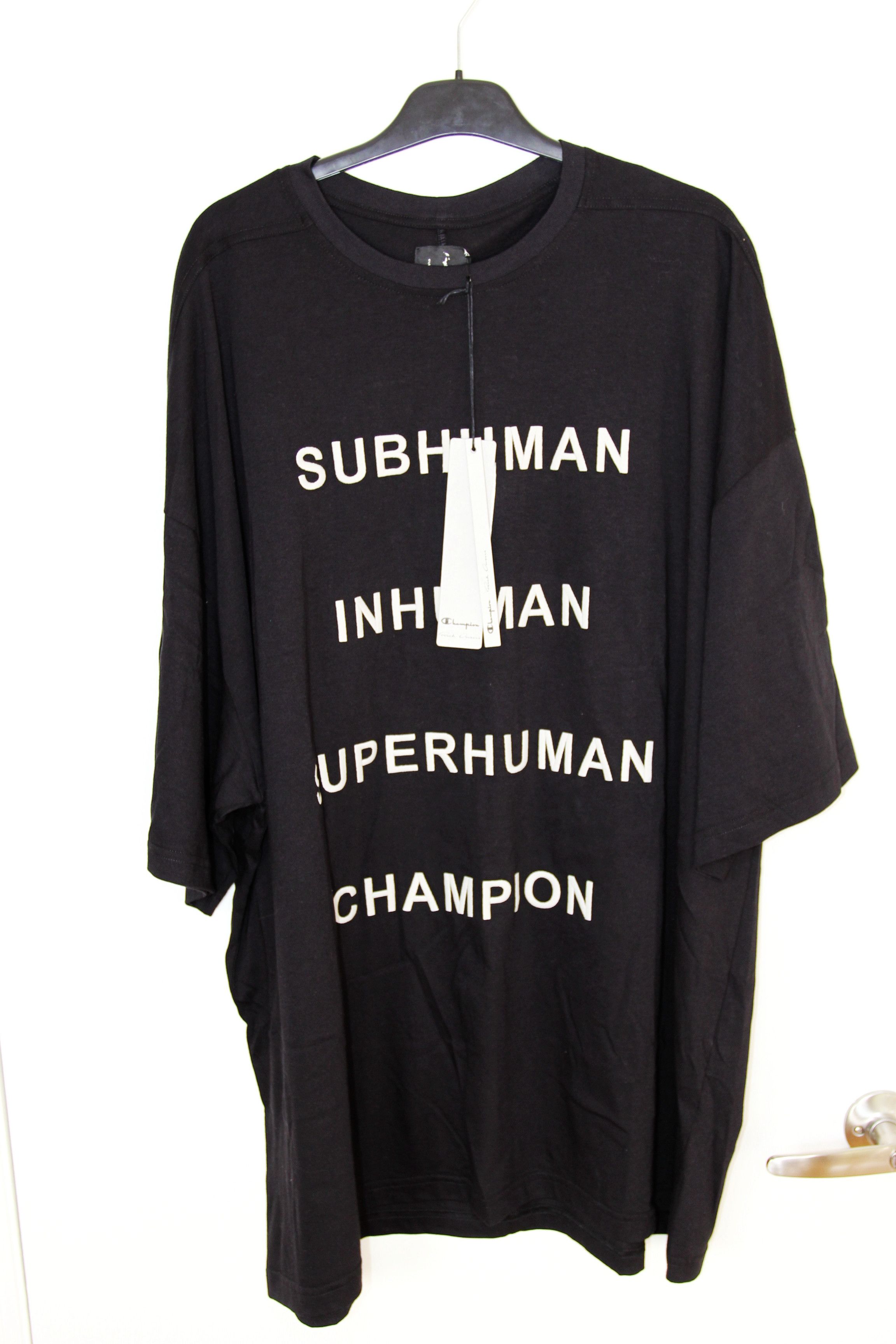 Champion × Rick Owens BNWT SS25 RICK OWENS x CHAMPION TOMMY T TSHIRT L Size US L / EU 52-54 / 3 - 2 Thumbnail