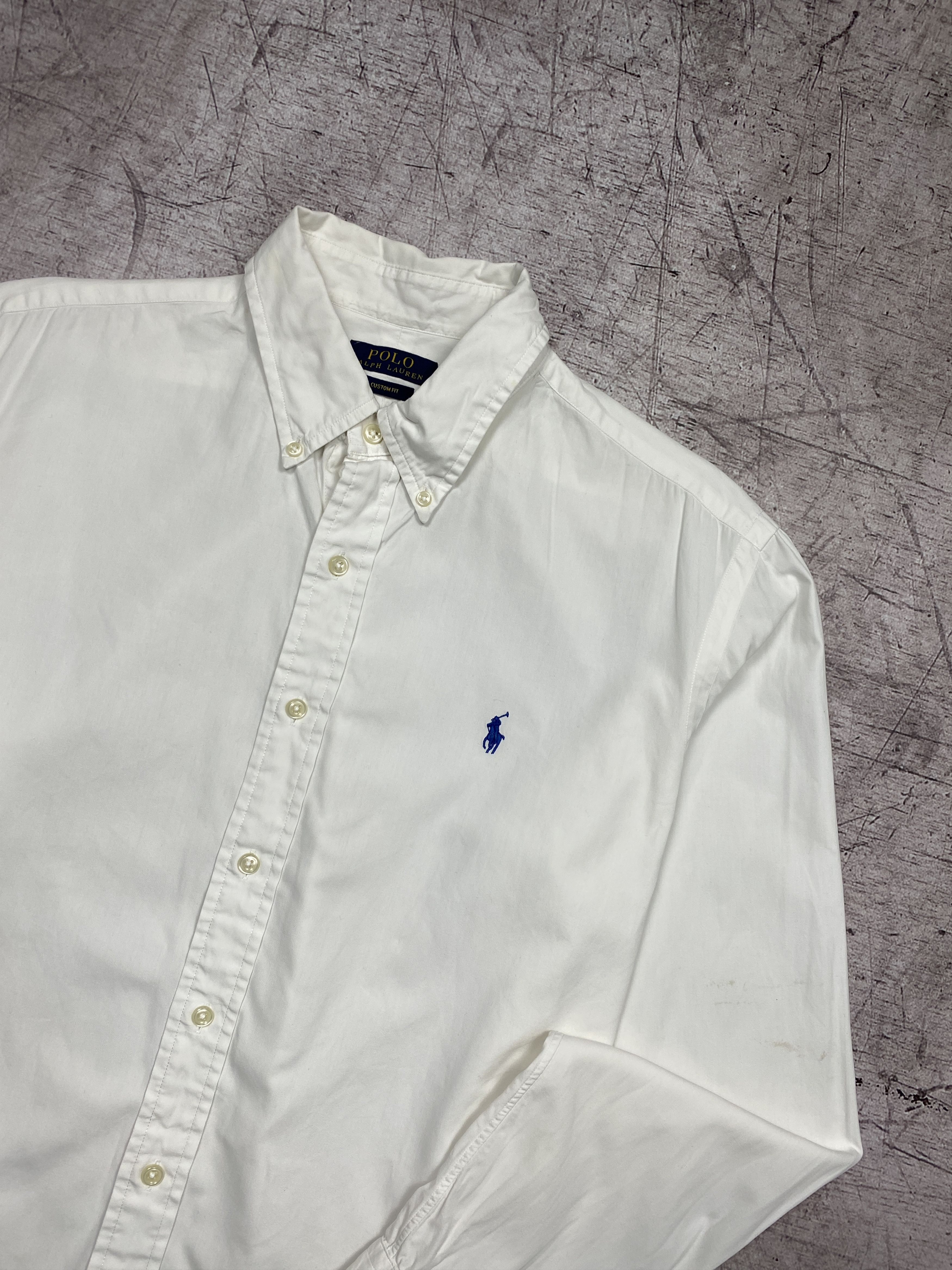 Polo Ralph Lauren × Ralph Lauren Polo Ralph Lauren Vintage Mens Long Sleeve White Shirt Size US L / EU 52-54 / 3 - 2 Thumbnail