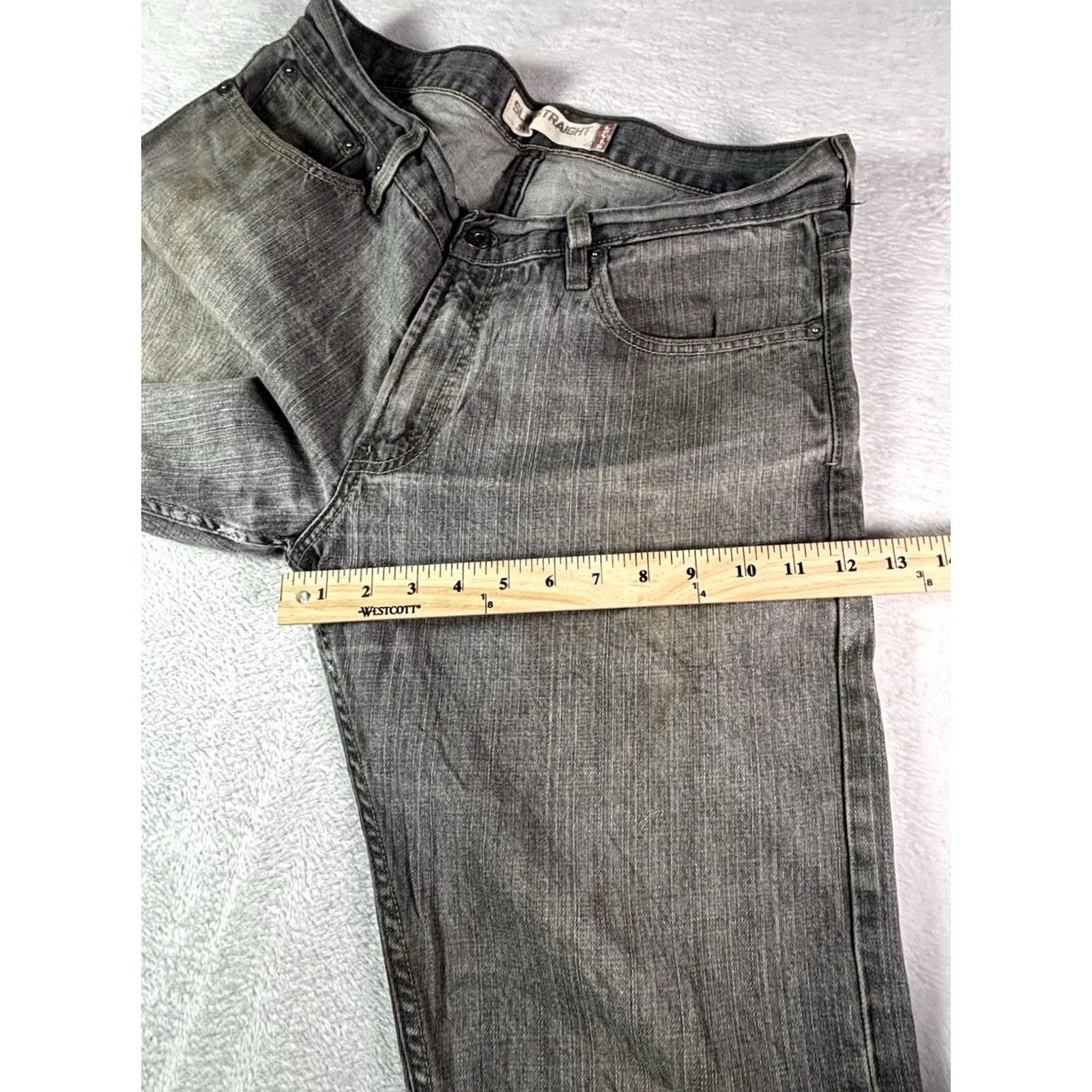 Levi's VINTAGE Levi's 514 Jeans Mens 34x32 Denim Straight Leg Jeans Gray 514 Straight Mens Regular Slim Stretch"} Size US 34 / EU 50 - 6 Thumbnail