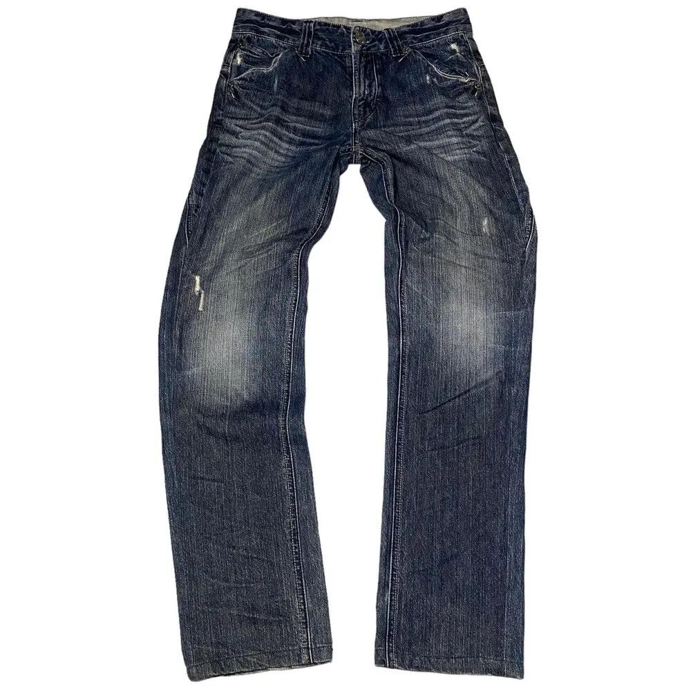 Hysteric Glamour 2000's Hillion Flared Seawash Hirako Stitch Jeans Size US 31 - 2 Thumbnail