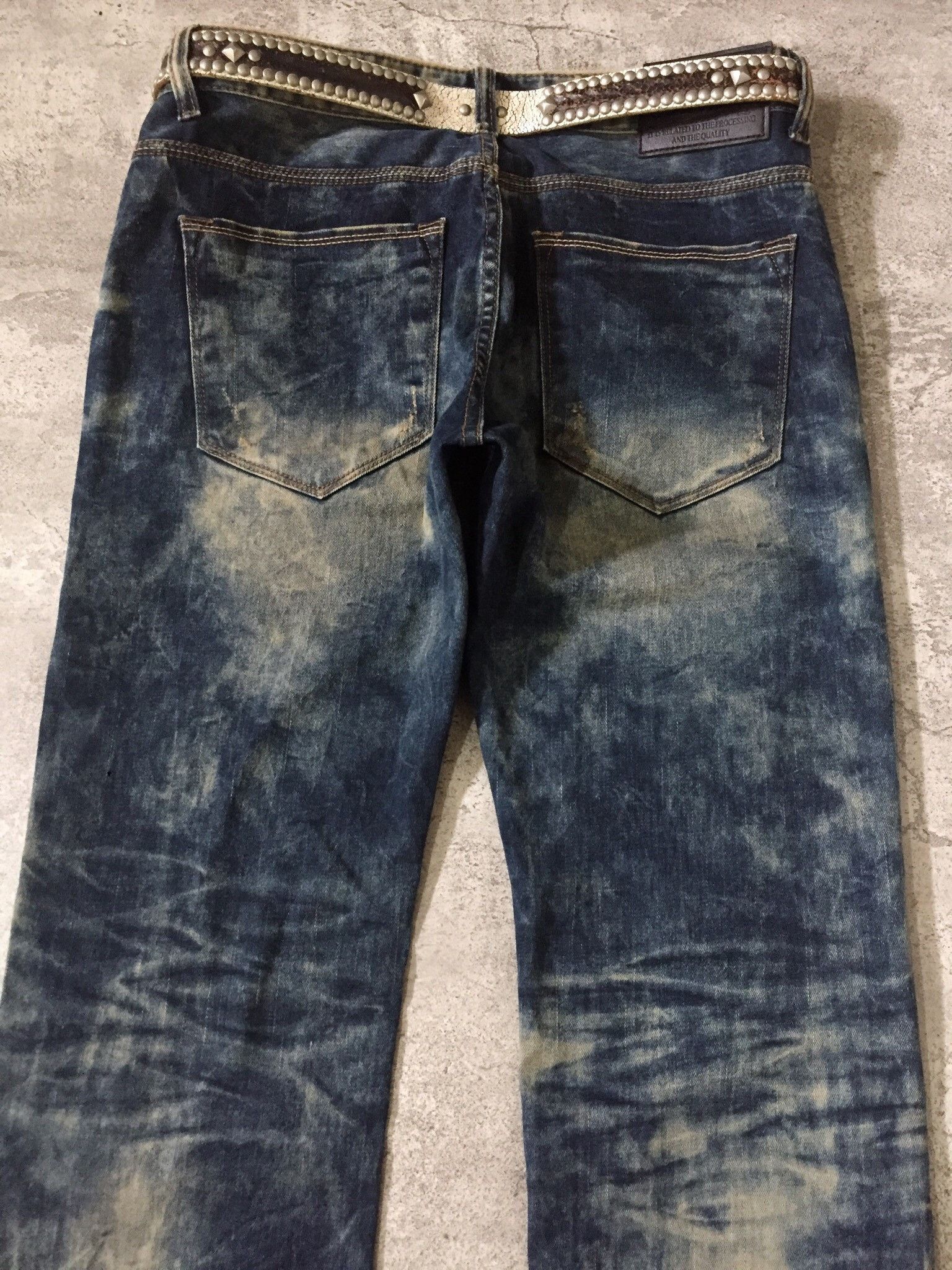 In The Attic In The Attic Mud Wash Whiskered Denim Pants Size US 33 - 5 Thumbnail