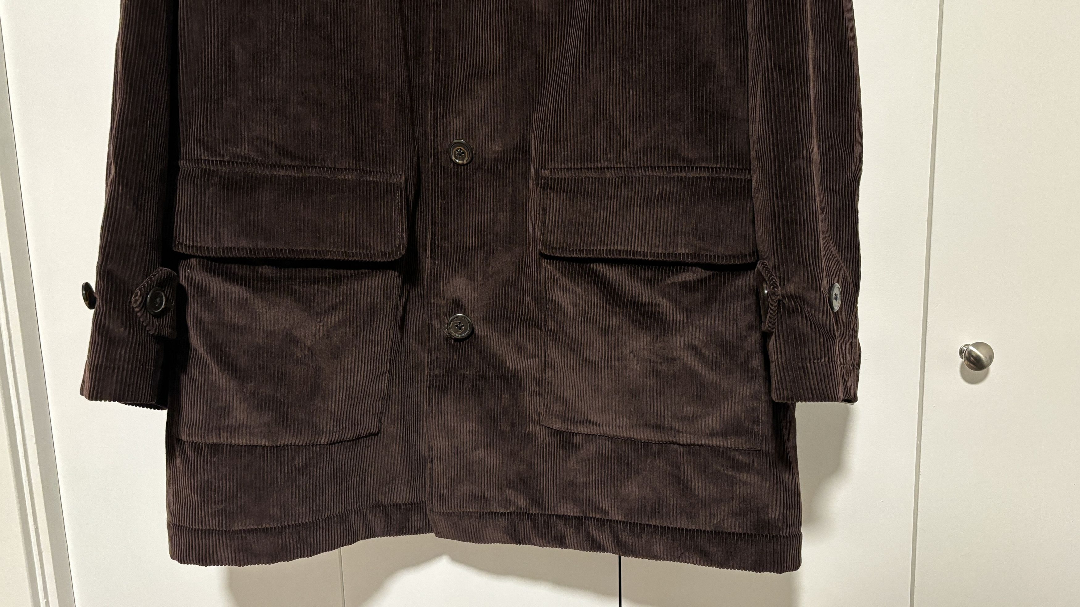 Polo Ralph Lauren BNWT Corneliani Brown Corduroy Overcoat/ Jacket XL-XXL Size US XXL / EU 58 / 5 - 3 Thumbnail