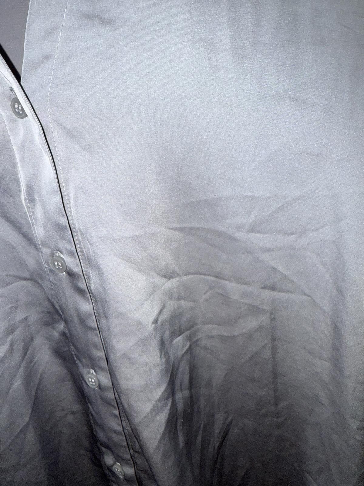 H&M H&M Women's Grey Satin Blouse Size M Size ONE SIZE - 3 Thumbnail