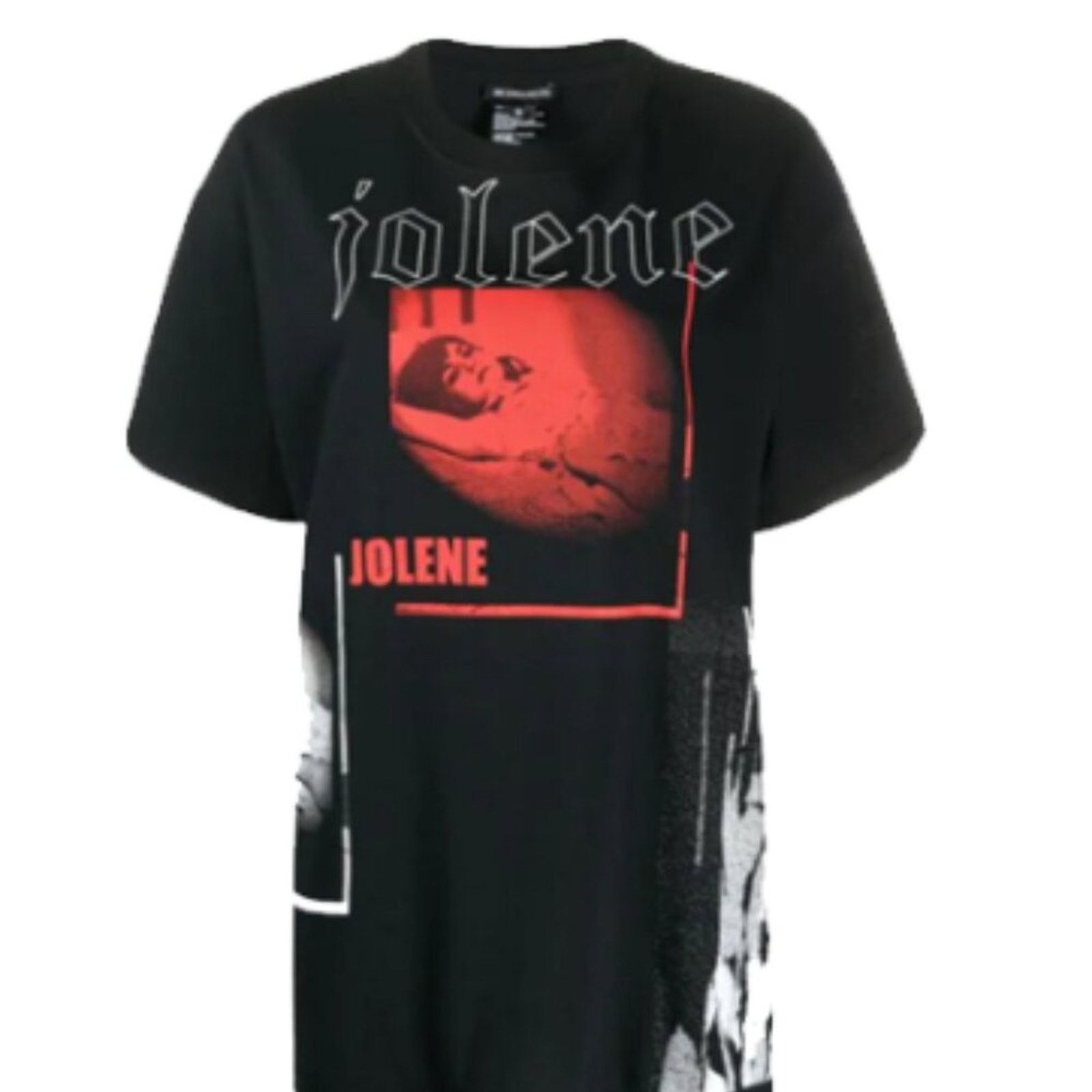 Ann Demeulemeester Rare Ann Demeulemeester Jolene printed Tee Black and Red S Size S / US 4 / IT 40 - 3 Thumbnail