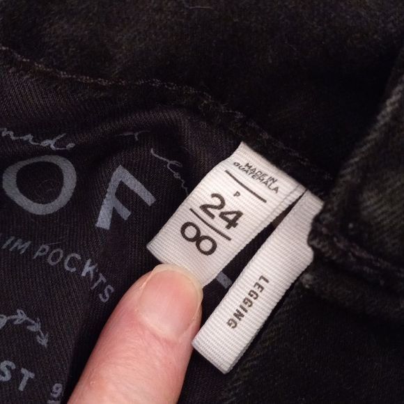 Loft Loft 24 Petite 00P Jean Leggings Womens Denim High Rise Skin Size 42" / US 20 - 2 Thumbnail