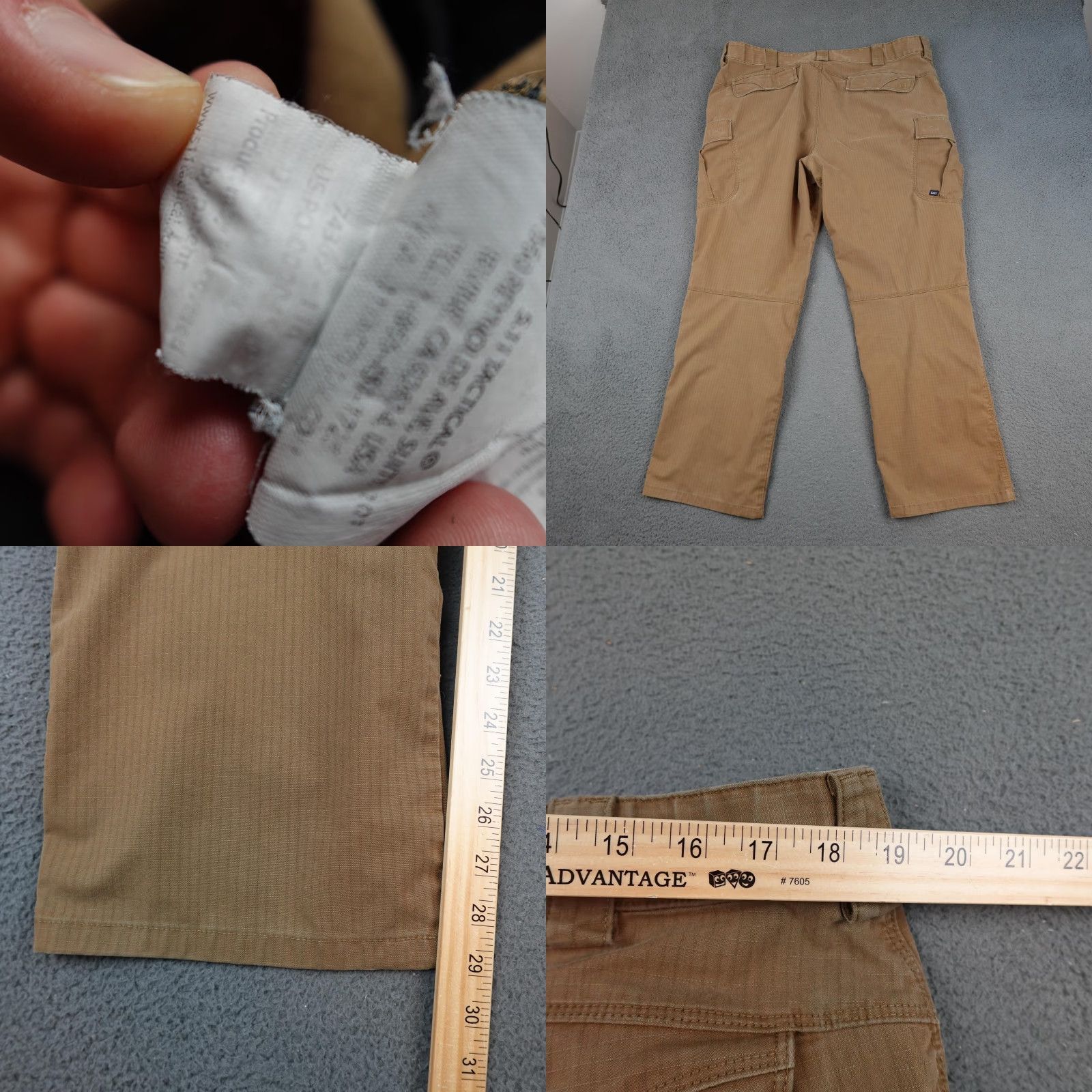 5.11 Tactical Stryke Pants Mens 40x30 Cargo Ripstop Workwear Outdoor