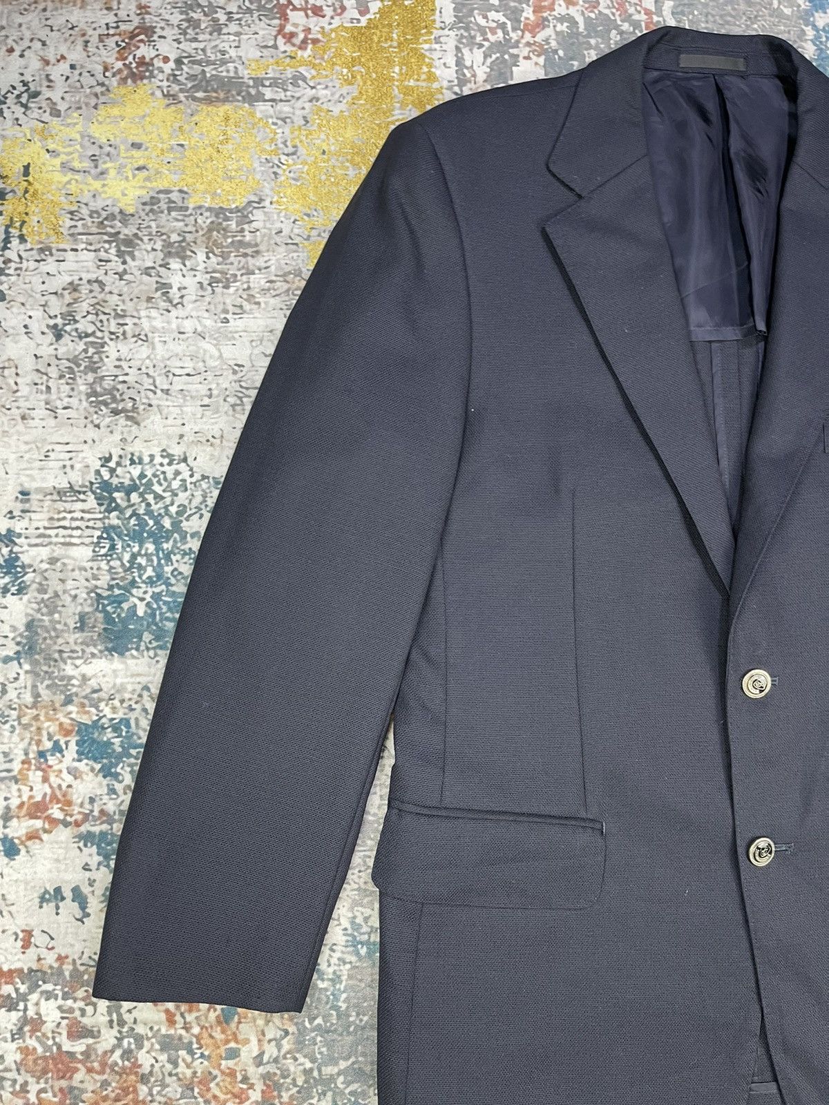 Burberry Burberry London Notch Single Breasted Double Slit Blazers Size US L / EU 52-54 / 3 - 3 Thumbnail