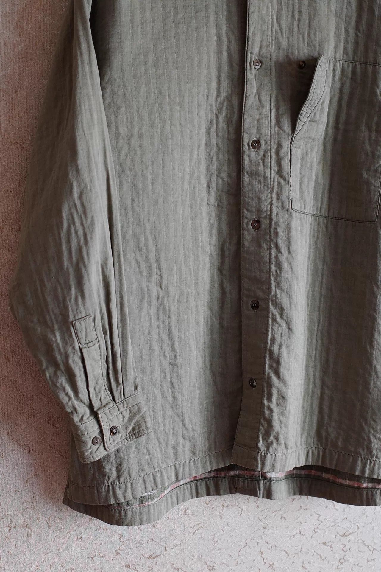 Issey Miyake Issey Miyake 90s Stitched Vintage Cotton Shirt Size US L / EU 52-54 / 3 - 5 Thumbnail