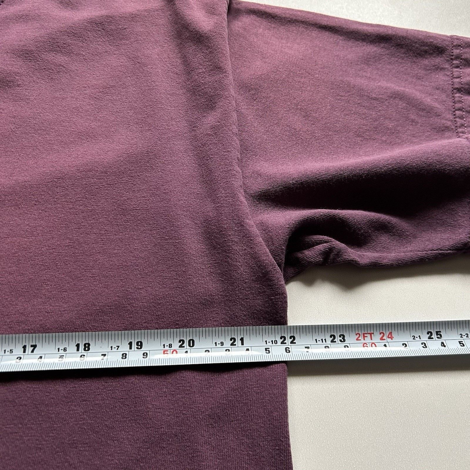Gildan Vintage Faded Purple Blank T Shirt Large Y2K Gildan Cotton Size US L / EU 52-54 / 3 - 4 Thumbnail
