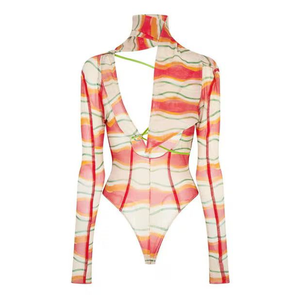 Jacquemus o1g2r1mq1024 Bodysuit in Multicolor Size S / US 4 / IT 40 - 2 Thumbnail