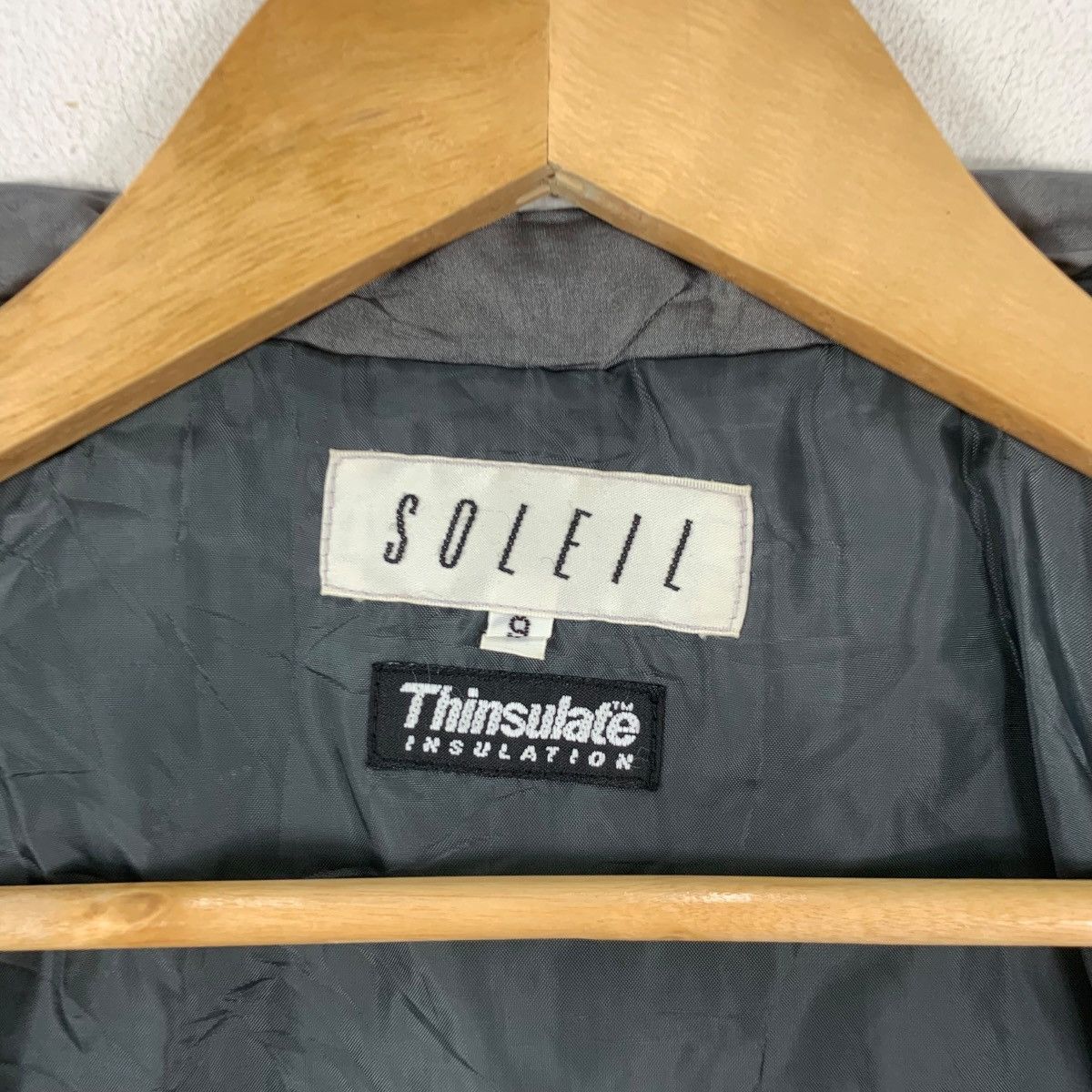 Vintage Vintage SOLEIL THINSULATE INSULATION Minimalist Trench Coat Size S / US 4 / IT 40 - 8 Thumbnail