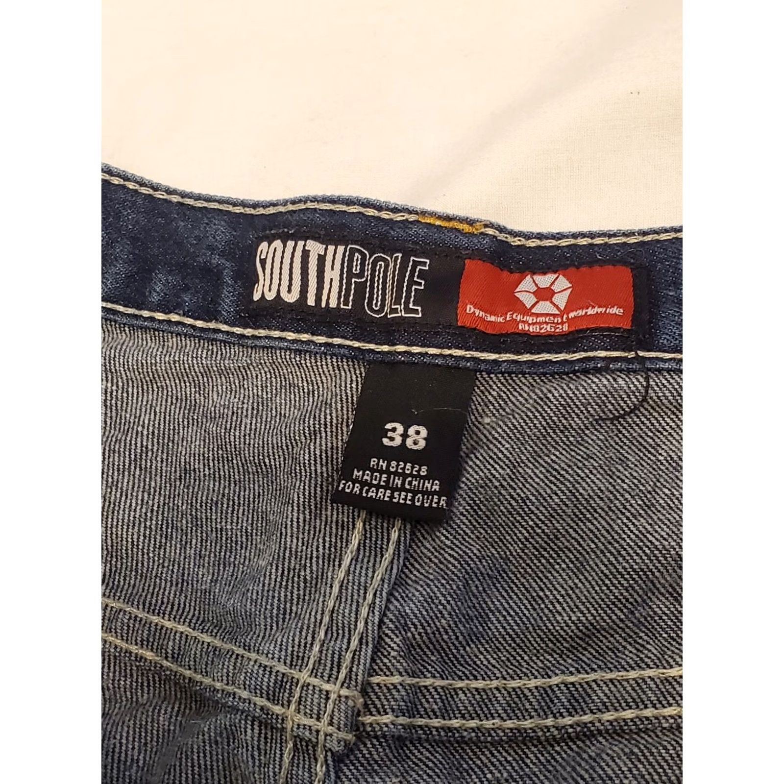 Southpole VINTAGE Southpole Jean Shorts Men's 38 Dark Blue Hip Hop Jorts Baggy Dad 90s Y2K Size US 38 / EU 54 - 7 Thumbnail