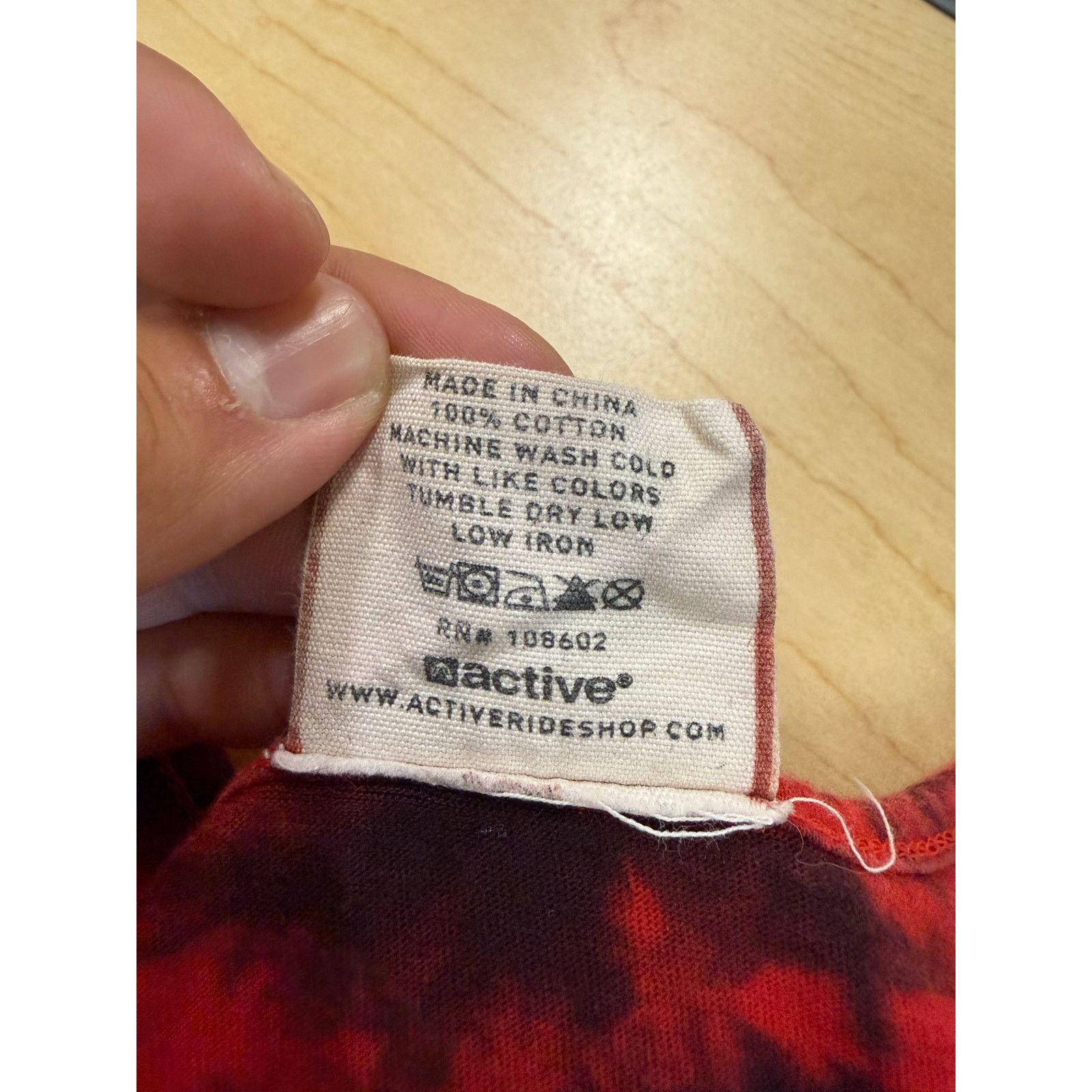 Active Ride Shop Active Ride Shop Tie-Dye Tank Top Red Black Men’s Large Size US L / EU 52-54 / 3 - 4 Thumbnail