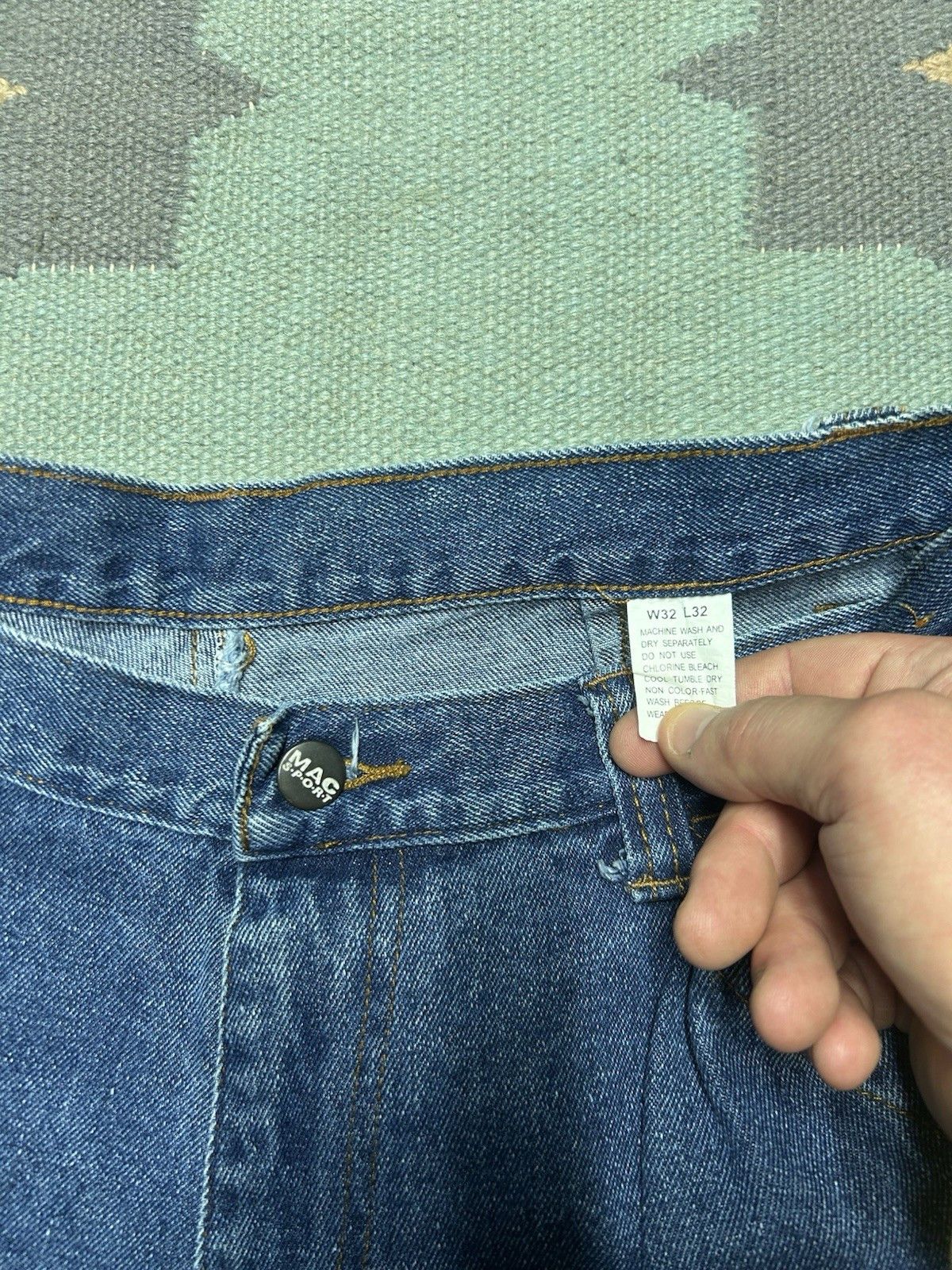 Vintage Vtg y2k baggy jeans Mac sport cargo wide pipes skater 32x32 Size US 32 / EU 48 - 7 Thumbnail