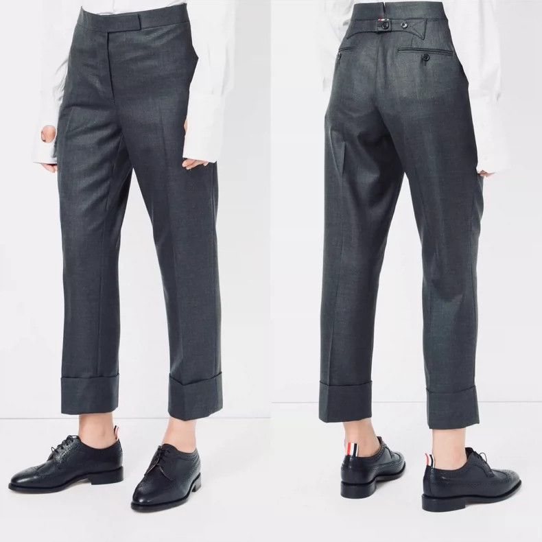 Thom Browne Thom Browne Dark grey classic trousers Size 40S - 9 Thumbnail