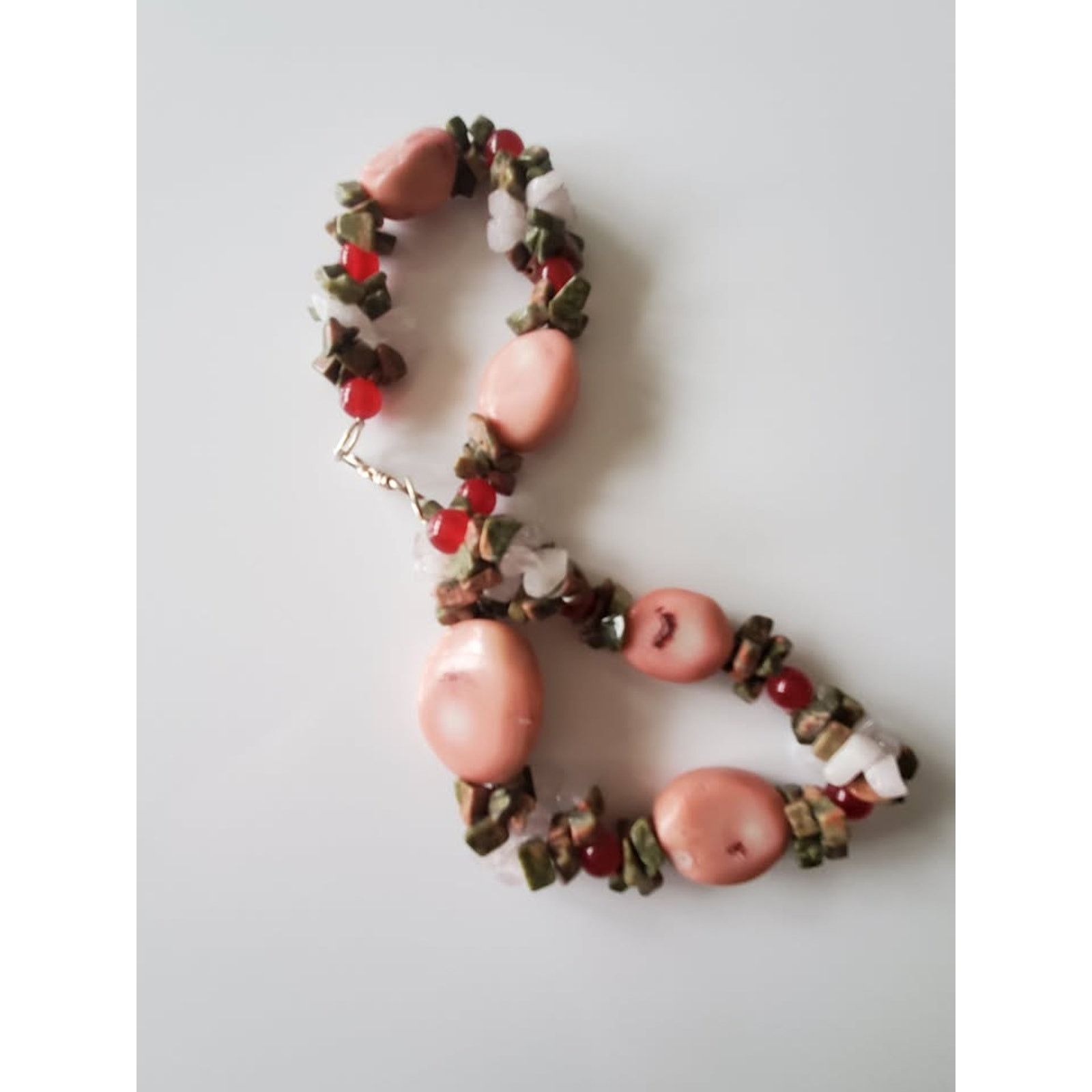 Other Pink Agate and Natural Stone Chunky Necklace Size ONE SIZE - 2 Thumbnail
