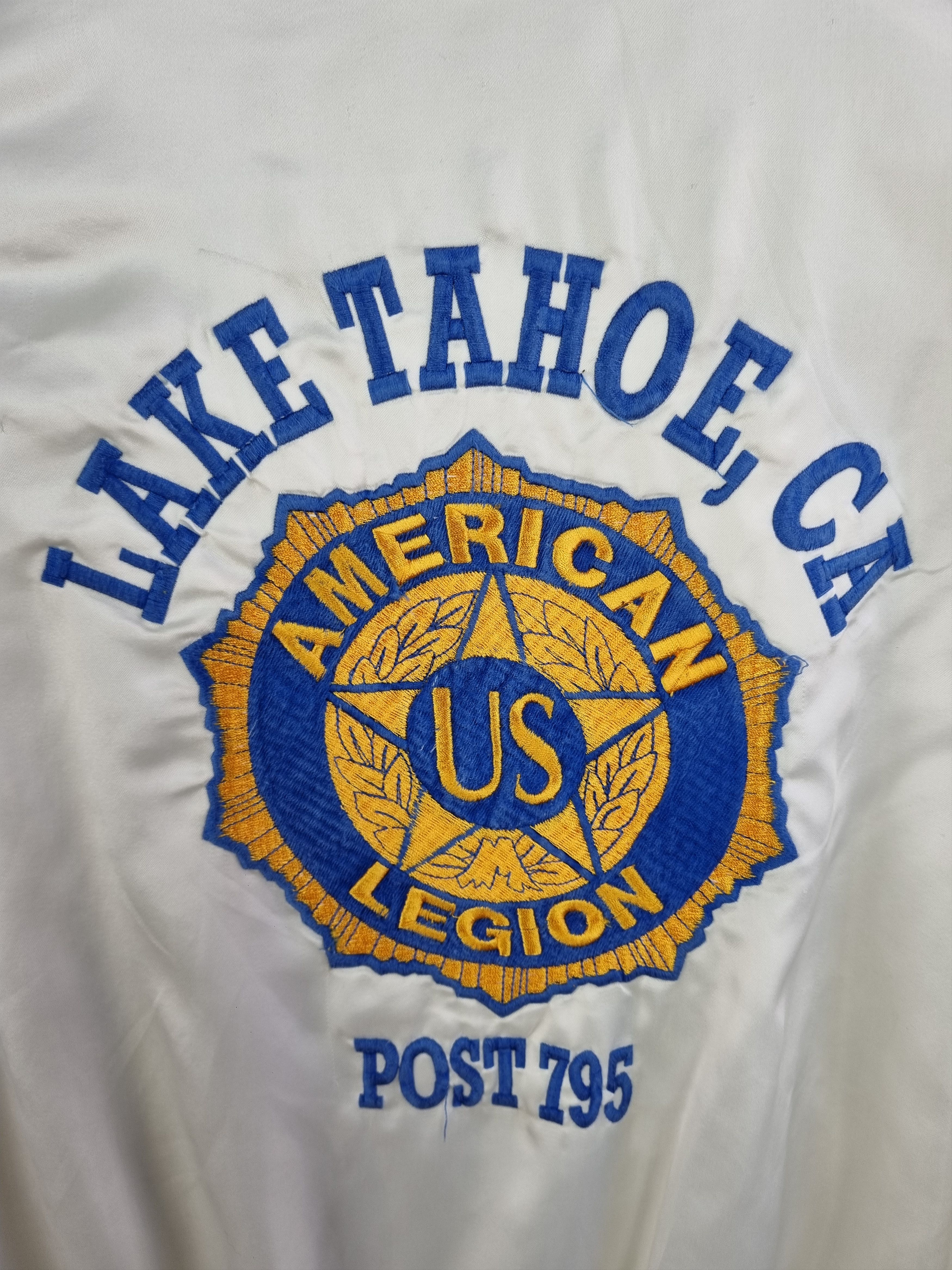 Vintage Satins Lake Tahoe CA American Legion US Post 795 Size US L / EU 52-54 / 3 - 8 Thumbnail