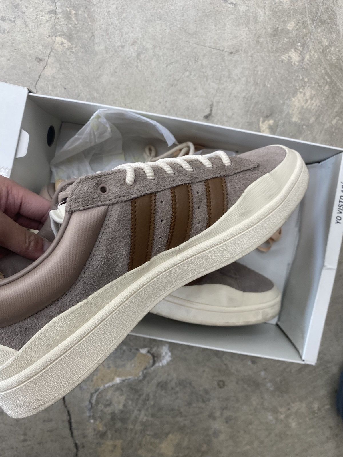 Adidas Adidas Bad Bunny Campus 80 Beige Size US 11.5 / EU 44-45 - 9 Thumbnail