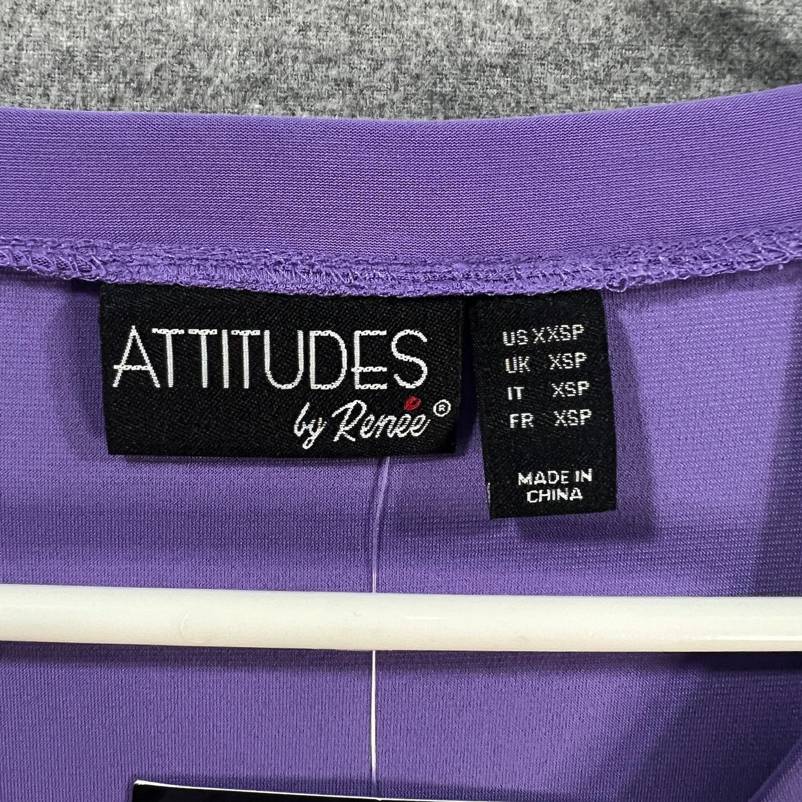 Other Attitudes by Renee Petite Como Jersey 3/4 Sleeve Size XXS / US 00 / IT 34 - 3 Thumbnail