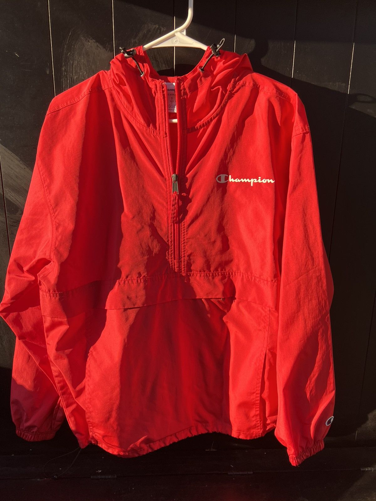 Champion Red Champion Windbreaker Jacket Size US S / EU 44-46 / 1 - 1 Thumbnail