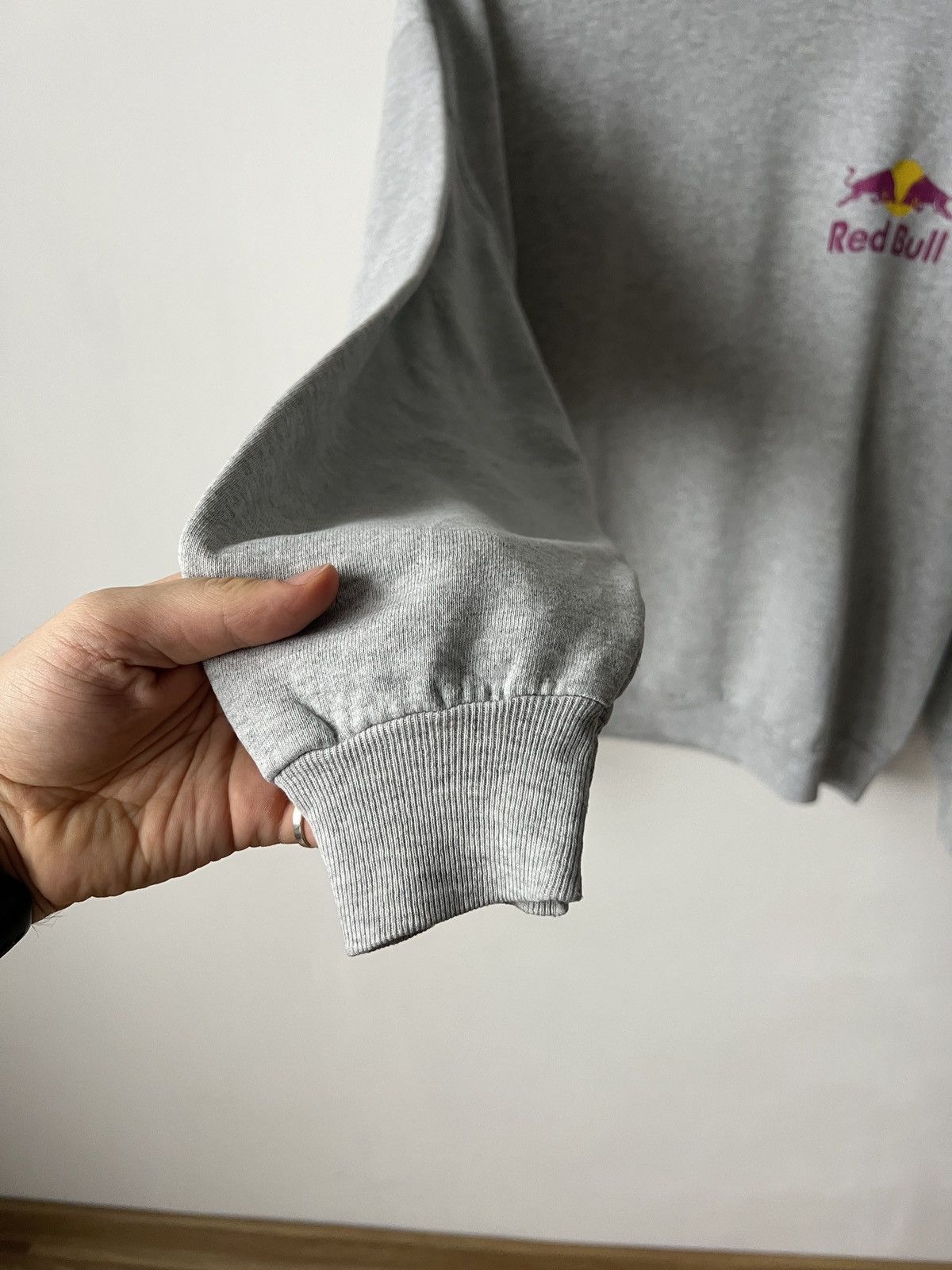Red Bull Vintage Red Bull Big Logo Cotton Grey Sweatshirt Size M/L Size US M / EU 48-50 / 2 - 9 Thumbnail