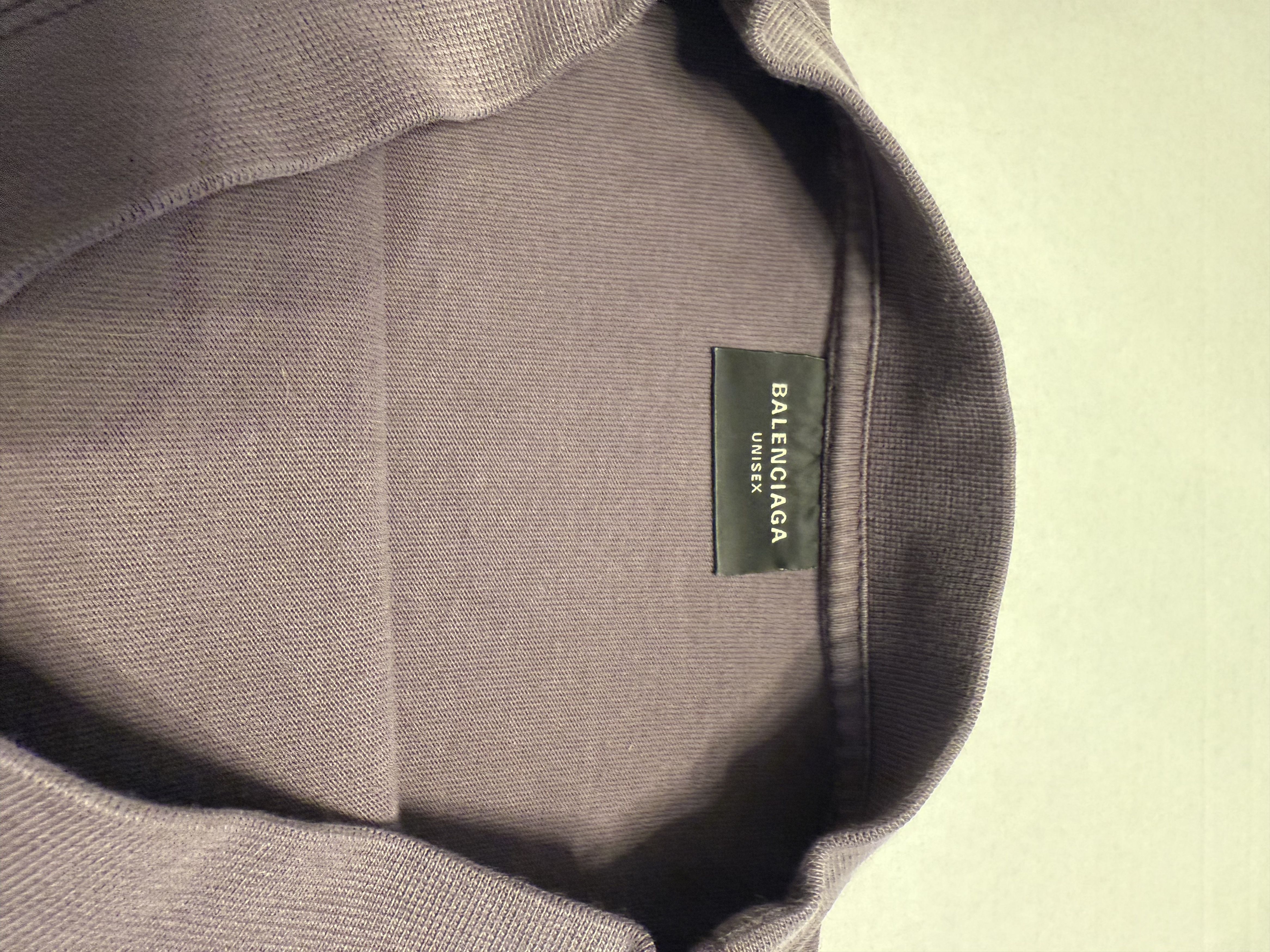 Balenciaga 2023 Balenciaga Medium Fit T-Shirt 'Purple' Size US M / EU 48-50 / 2 - 9 Thumbnail