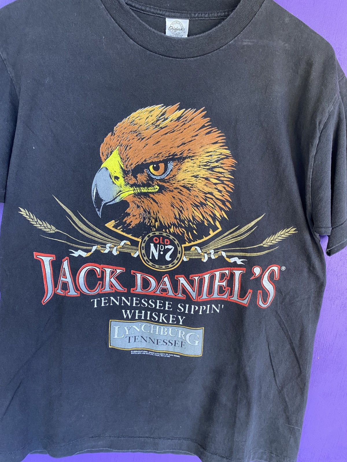 Other Vintage 1990 Jack daniels bird faded t-shirt Size US L / EU 52-54 / 3 - 3 Thumbnail