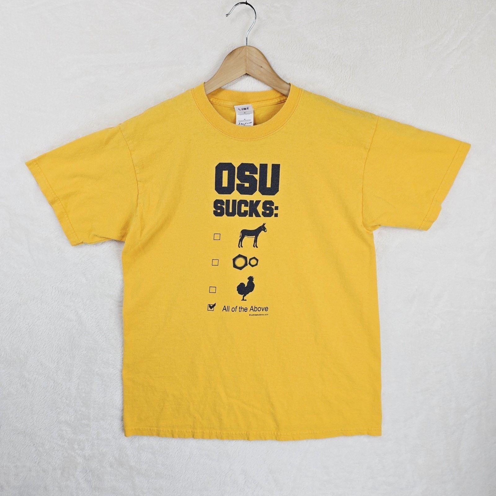 Gildan OSU Ohio State Buckeyes Suck Shirt Mens Size Medium Vintage Size US M / EU 48-50 / 2 - 2 Thumbnail