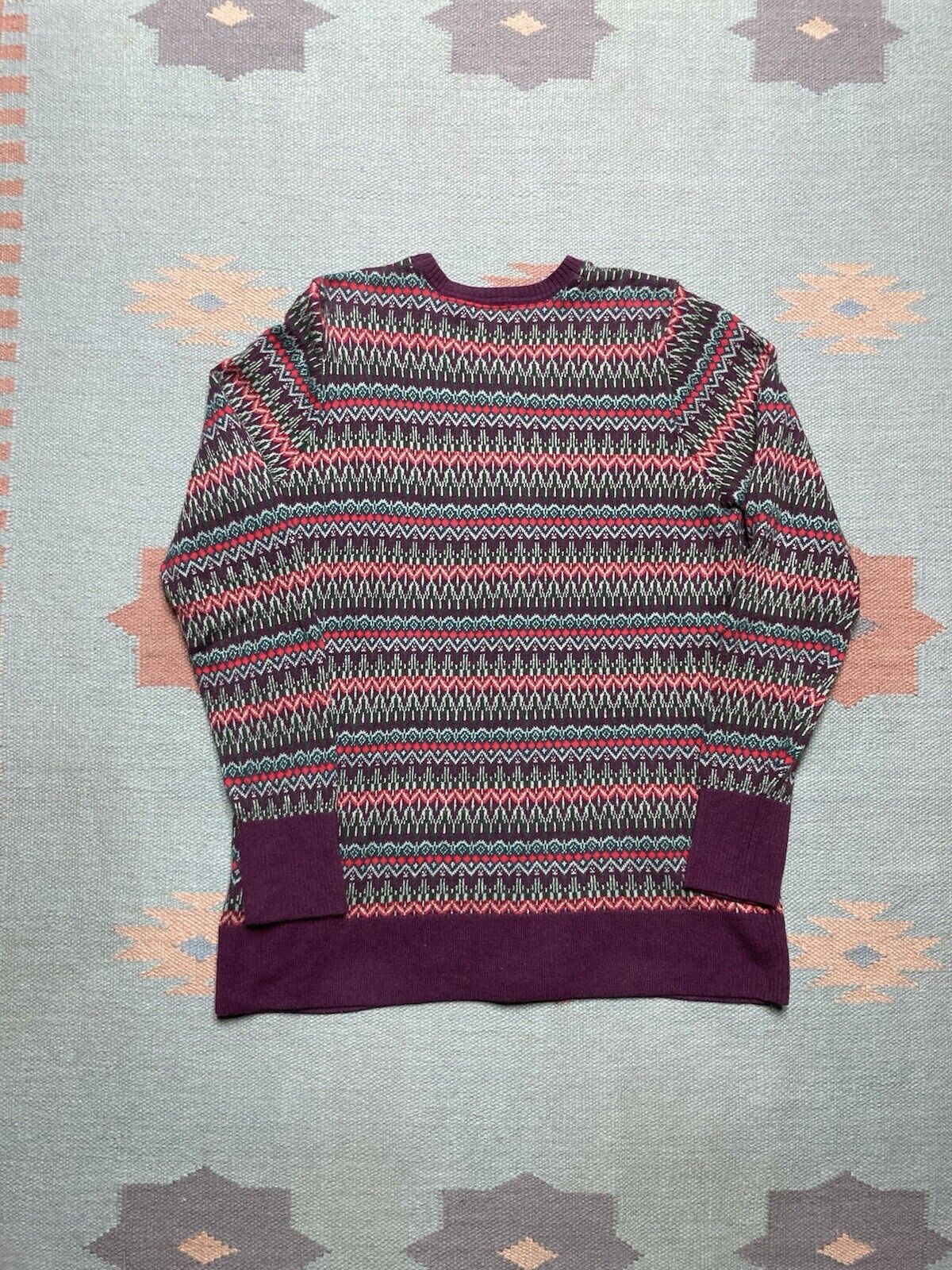 L.L. Bean LL bean sweater cashmere soft comfy abstract geometric S Size S / US 4 / IT 40 - 5 Thumbnail