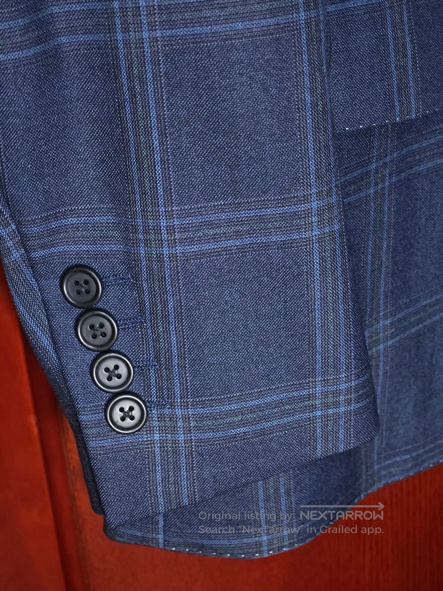 Paul Smith Paul Smith Blue Plaid Wool Suit. Size US S / EU 44-46 / 1 - 4 Thumbnail