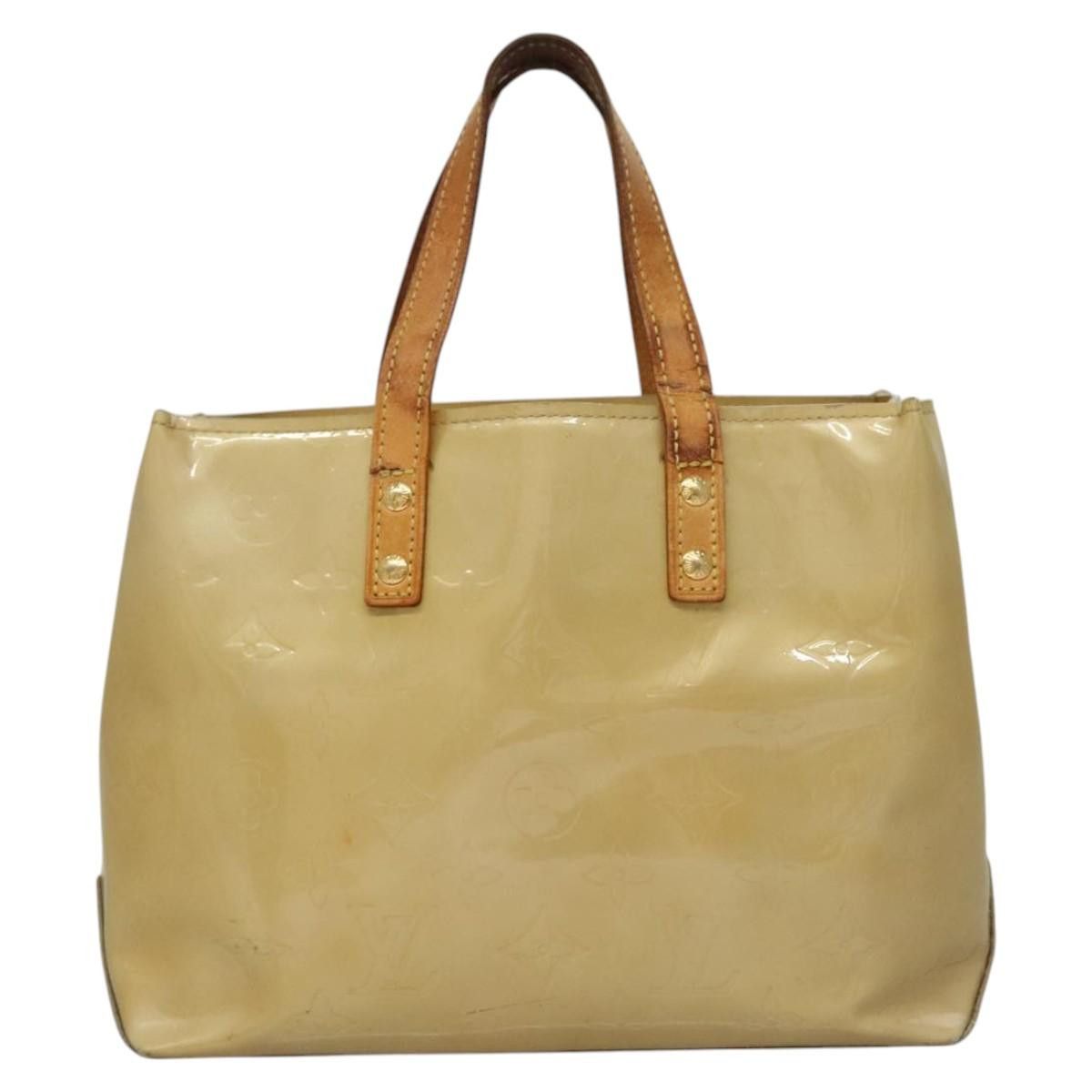 Louis Vuitton LOUIS VUITTON Monogram Vernis Reade PM Hand Bag Beige M91334 Size ONE SIZE - 13 Thumbnail