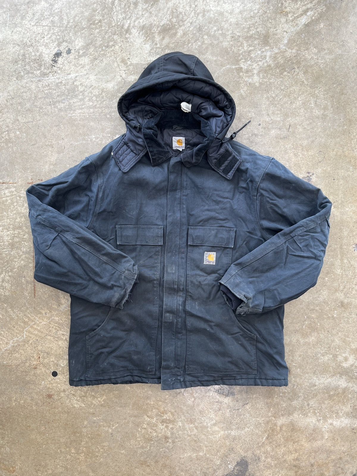 Carhartt 90s Carhartt Detachable Hood Arctic Parka Jacket Size US XXL / EU 58 / 5 - 2 Thumbnail