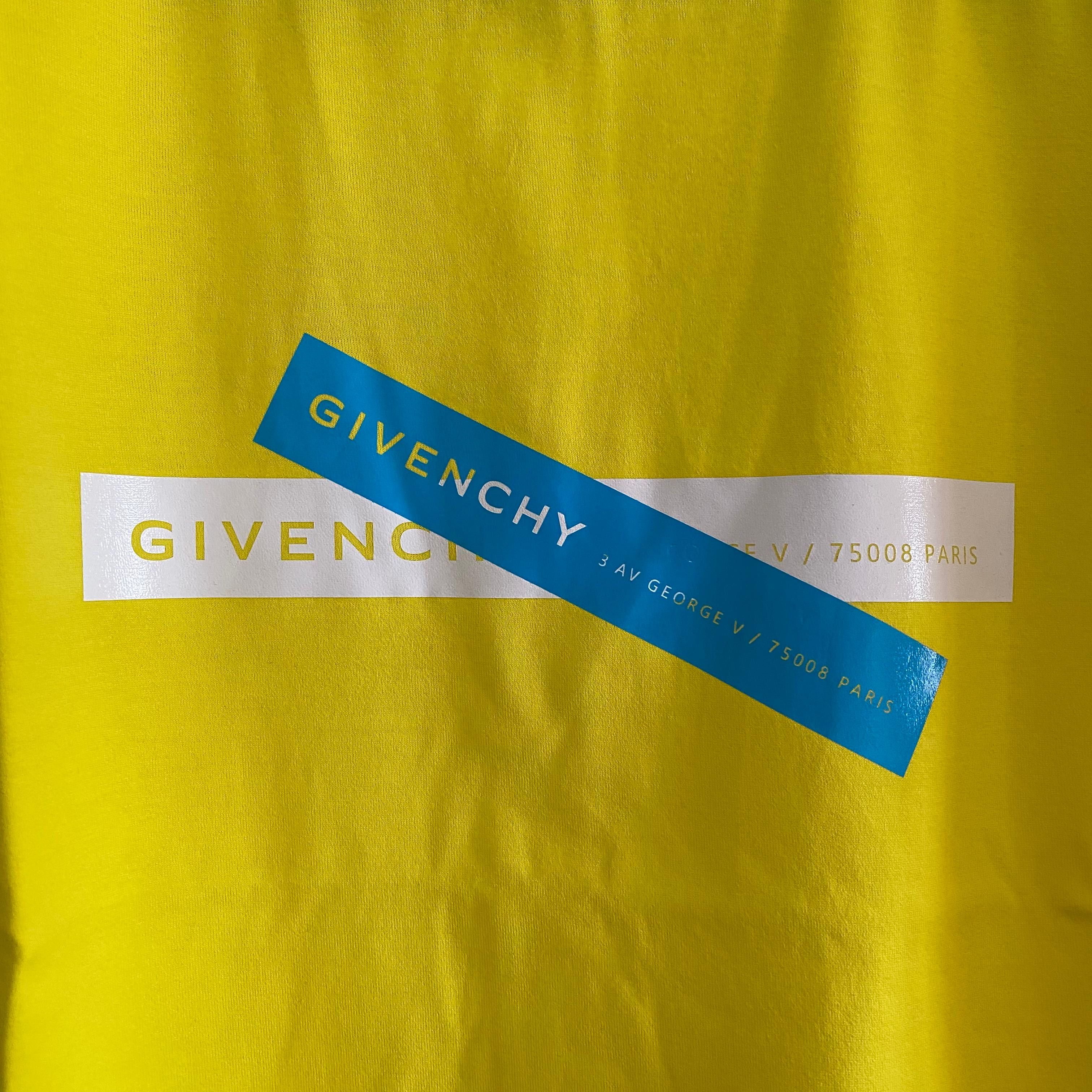 Givenchy x Browns 50 Yellow Tape Logo T-Shirt Size US M / EU 48-50 / 2 - 3 Thumbnail